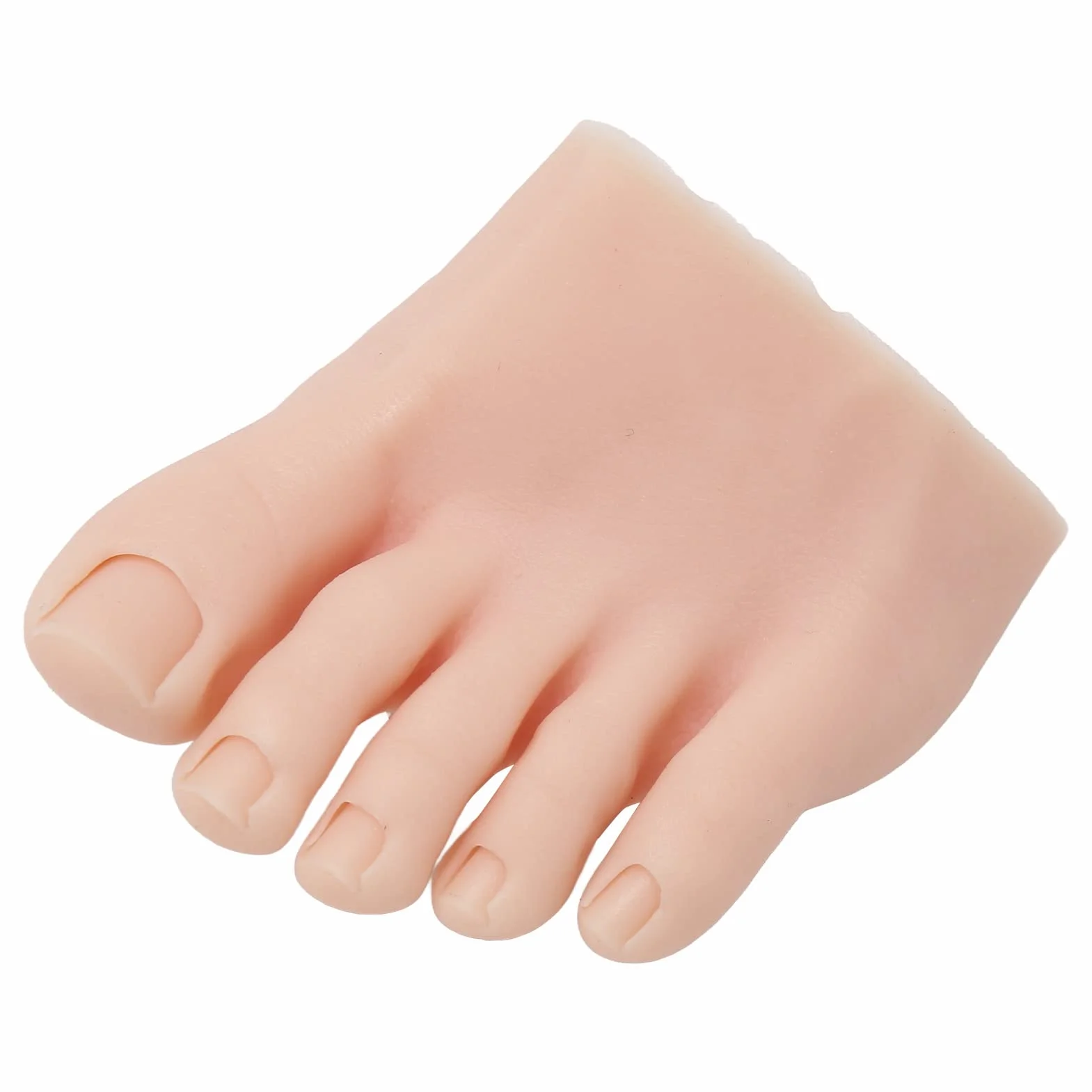 Praktyka Fake Foot Model, Silicone Fake Foot Tool, Prosthetic Manicure Training Display, Mannequin Feet (Lewy)