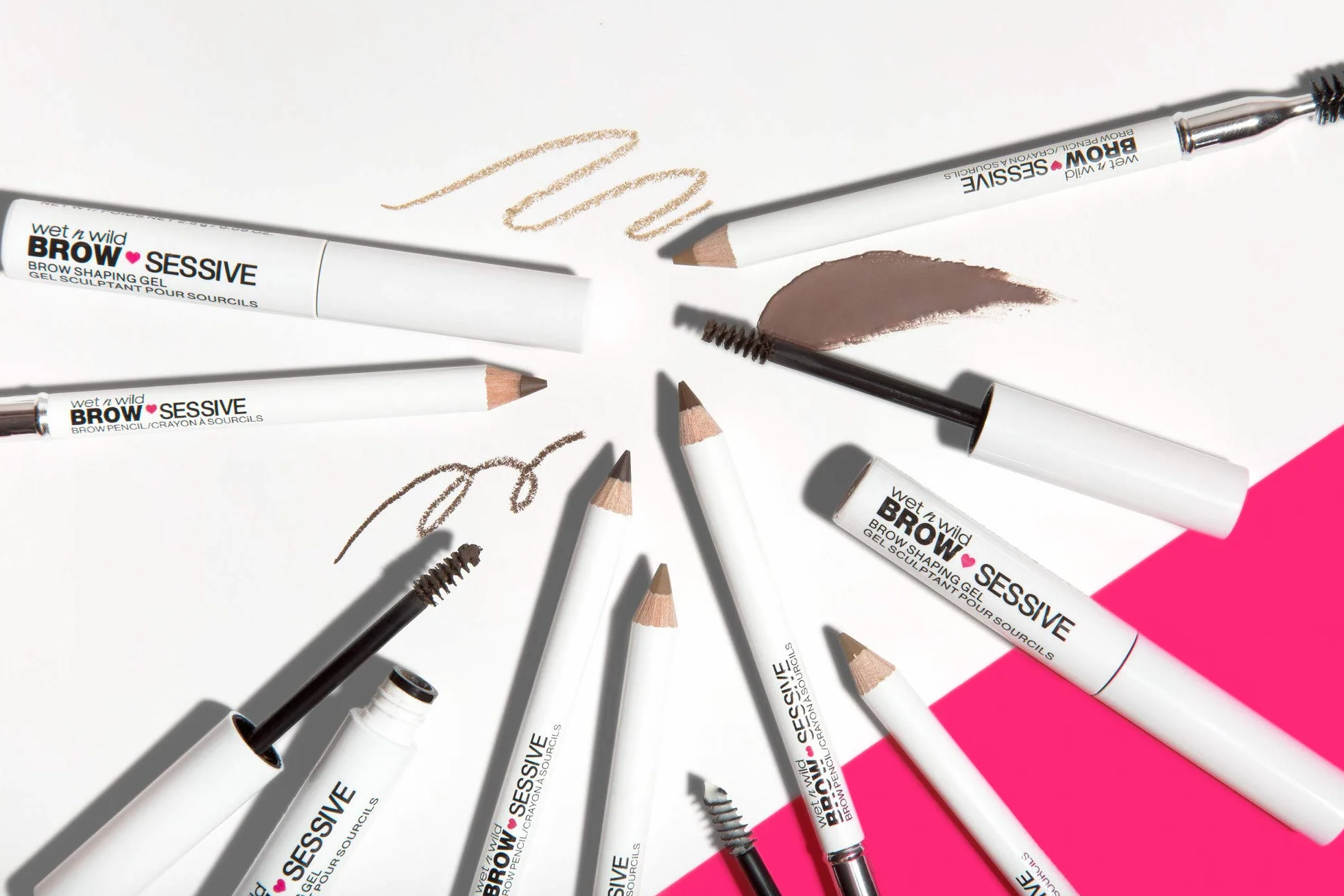 Wet n Wild, Kredka do Brwi Brow-Sessive, Kredka do Brwi z Dwoma Końcówkami i Szczoteczką do Cienkich i Grubych Brwi, Naturalny Wygląd, Możliwość Budowania Koloru, Odcień Medium Brown