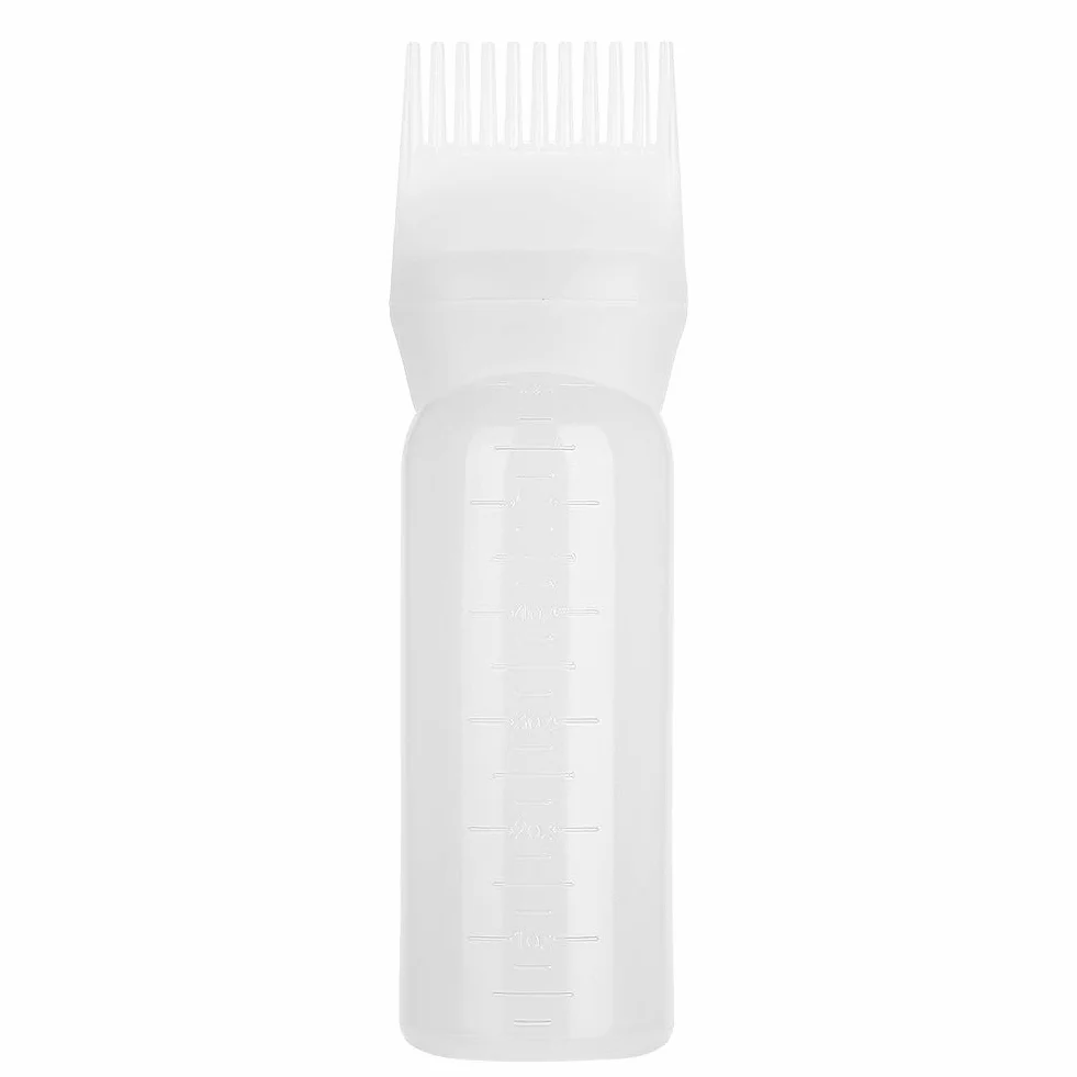 160ml Szczotka do Butelek Aplikator Narzędzie Butelka Olejku do Włosów Dozownik Biały
