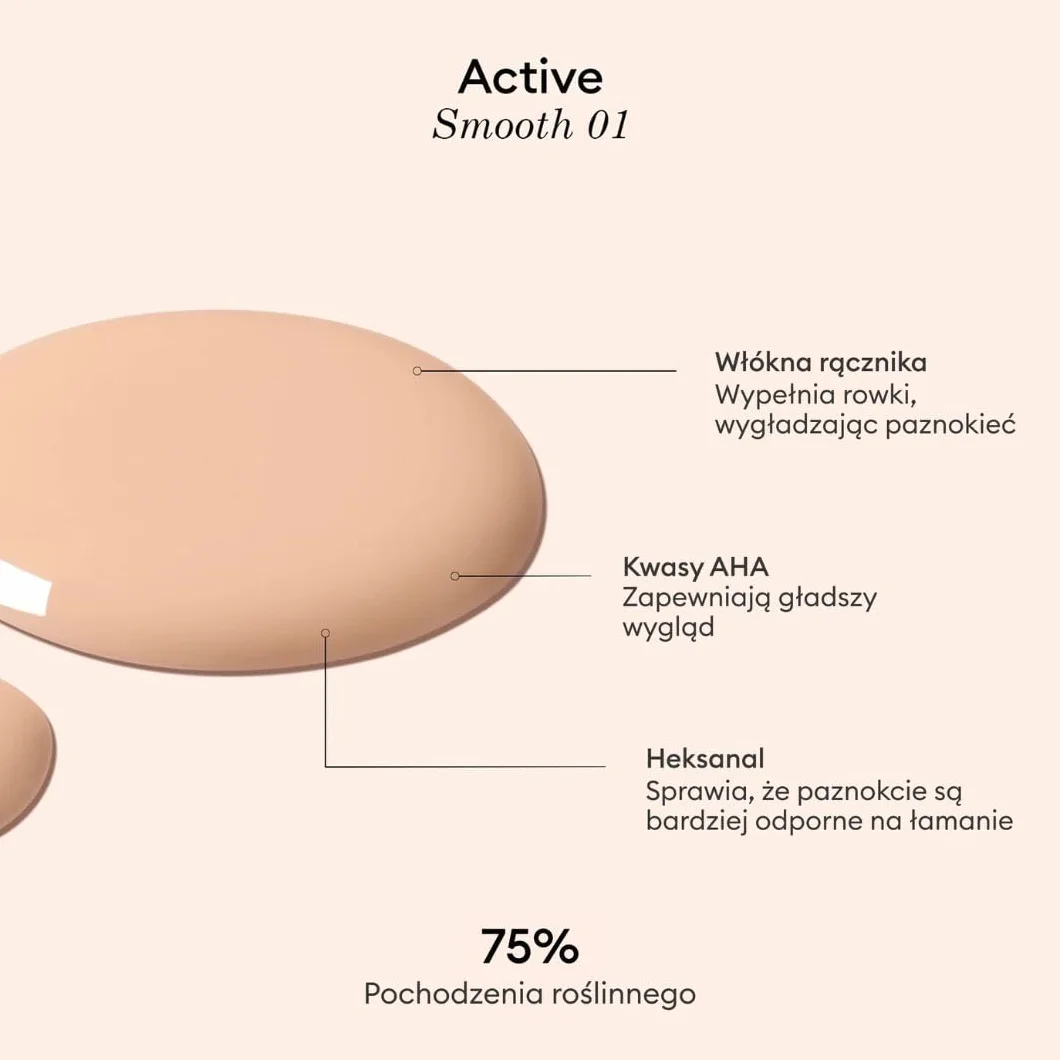 Manucurist Active Smooth 01 Nail Concealer Polish & Care 2 w 1 Nude Nail Polish korektor do paznokci