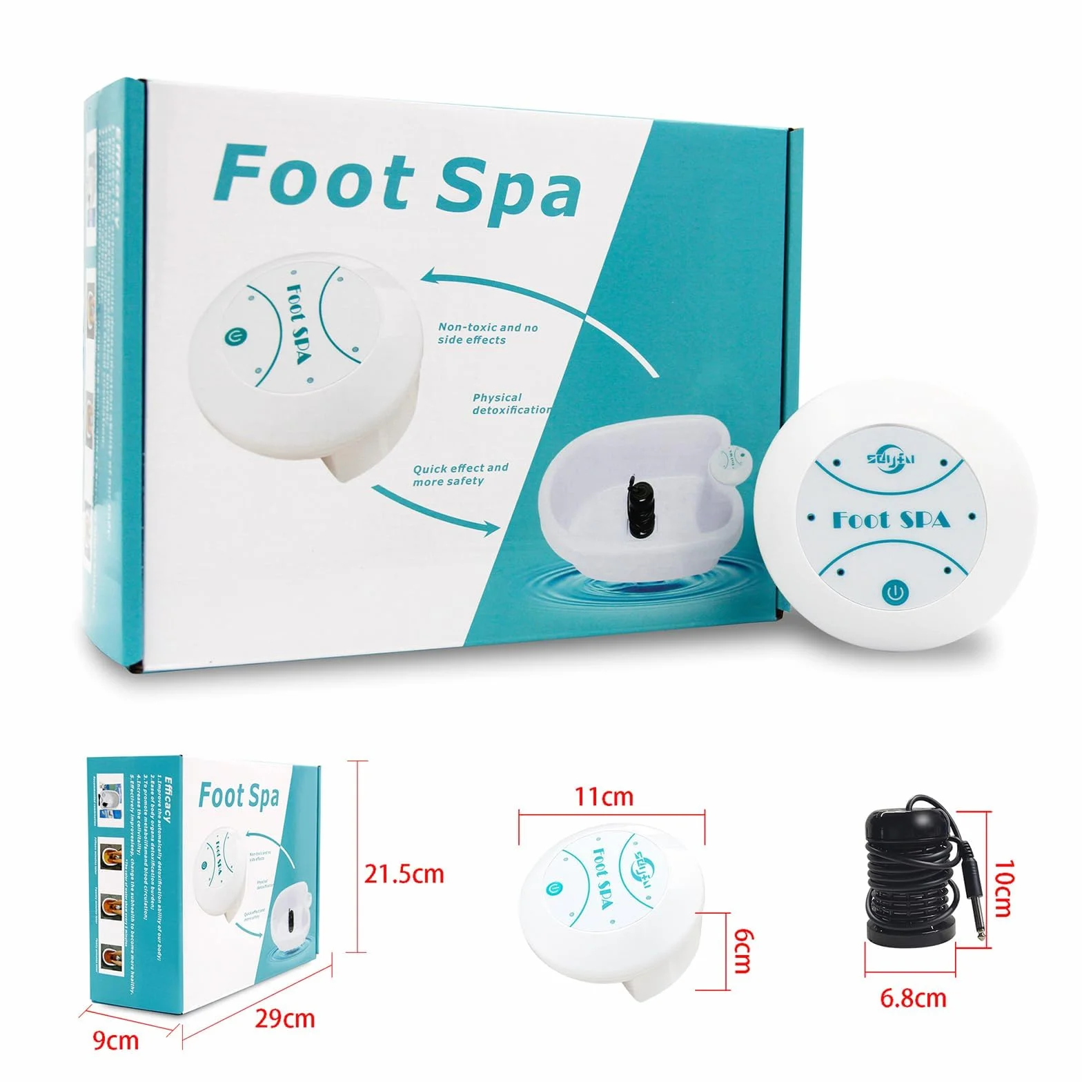 Ionic Foot Cleanse Detox Foot Bath Machine Detoksykacja stóp Spa Ion Cleanse Chi maszyna do użytku domowego Beauty Club Salon
