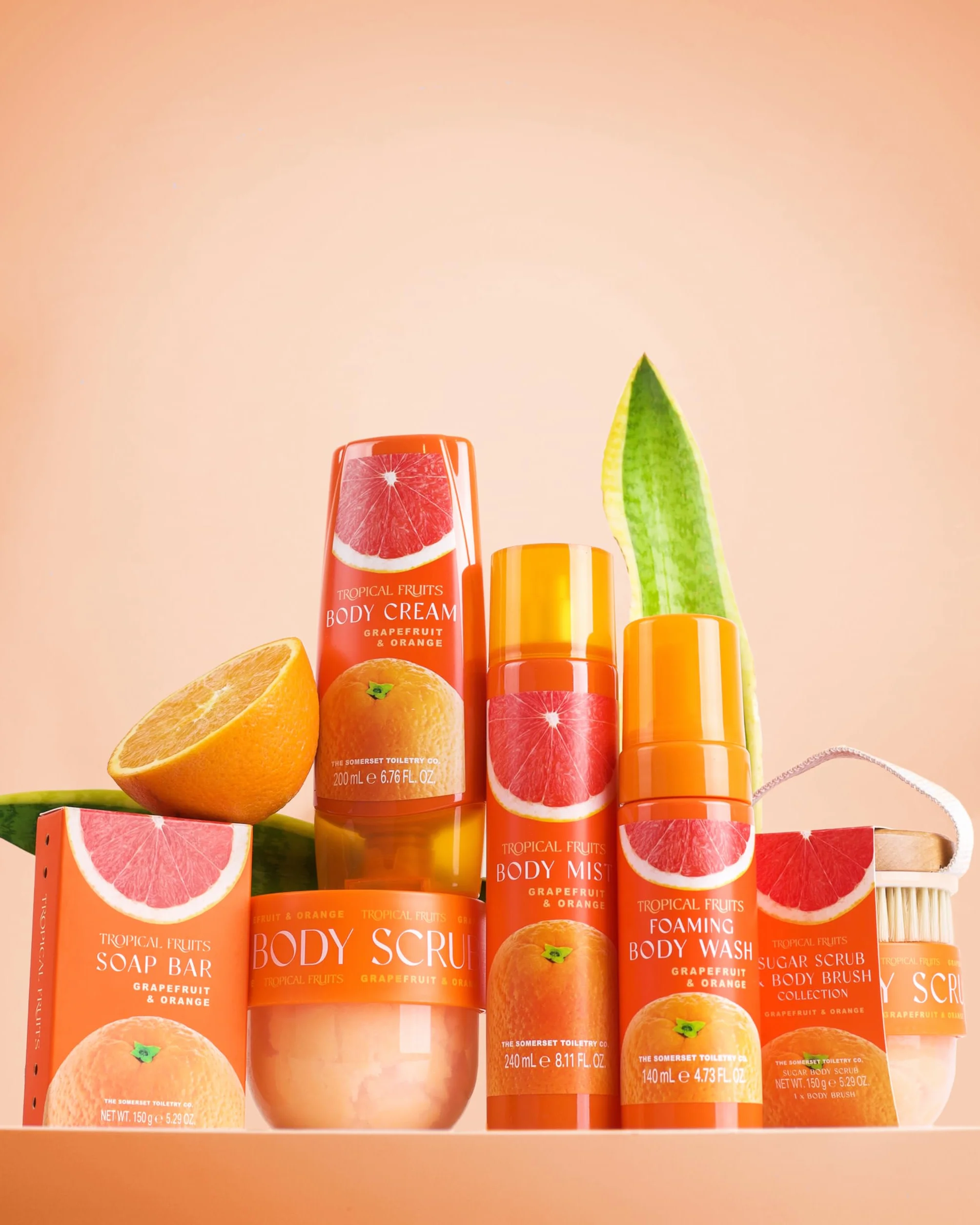 Tropical Fruits Gentle Exfoliating Sugar Body Scrub Grapefruit and Orange 310g