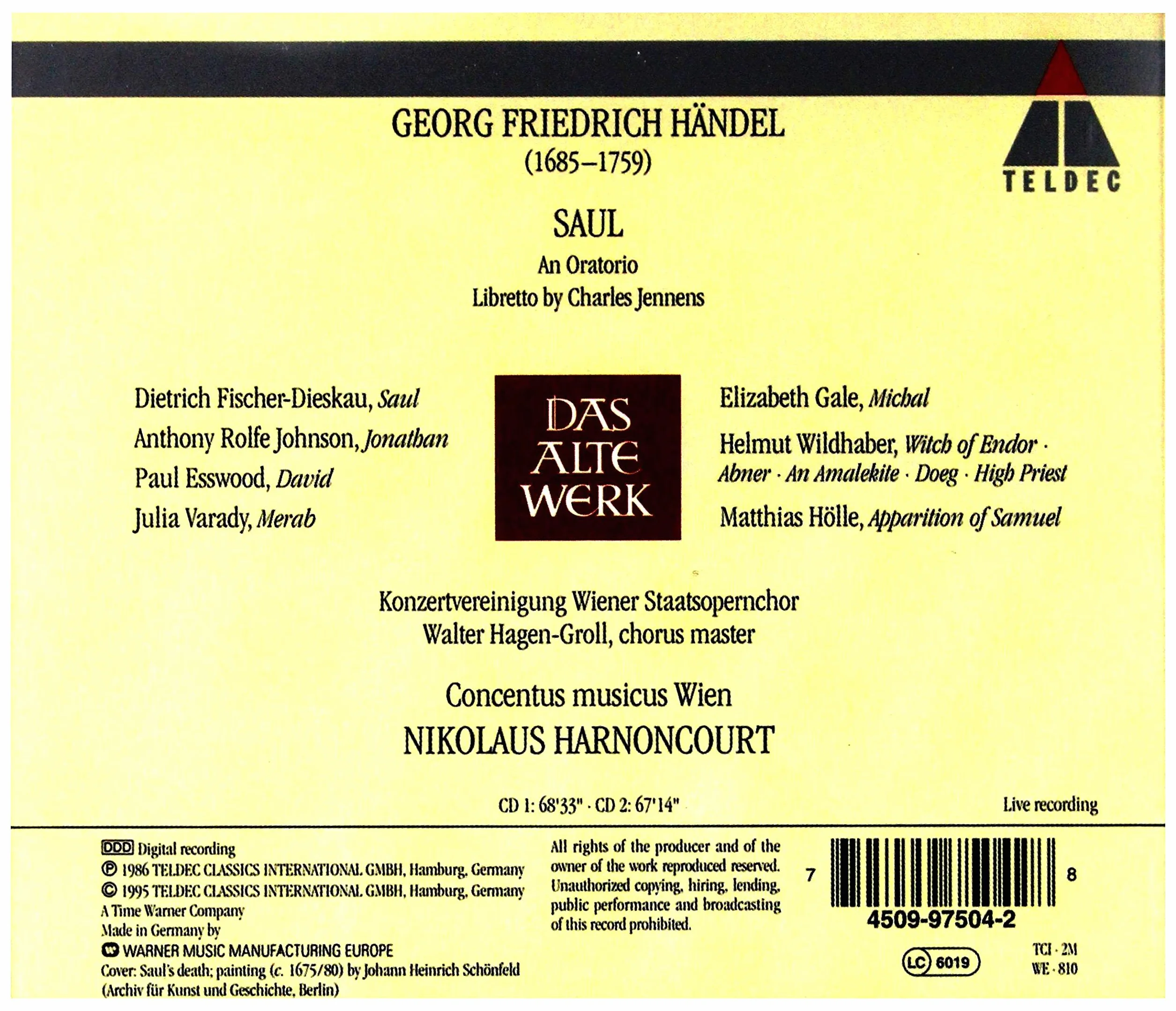 Handel : Saul