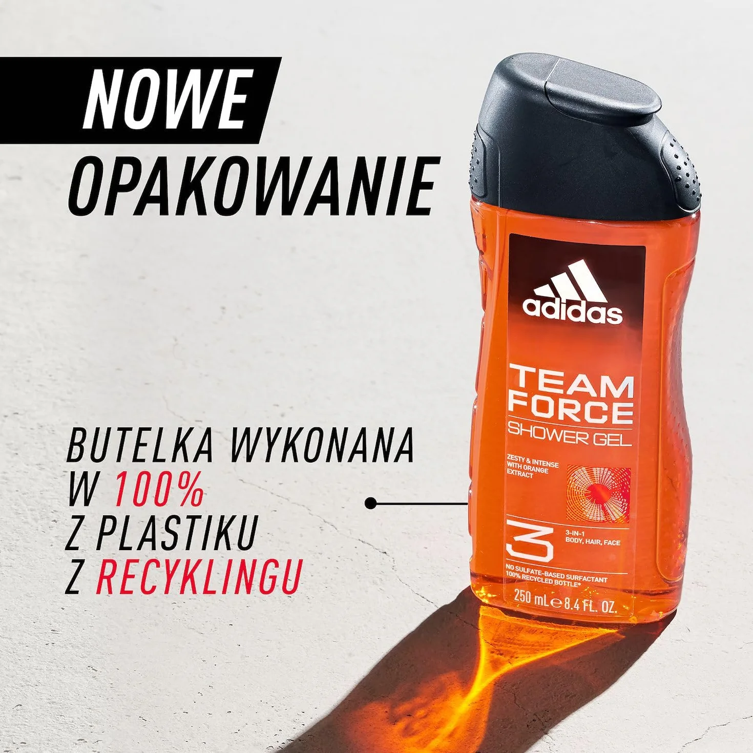 Adidas Team Force Żel pod Prysznic, 400ml