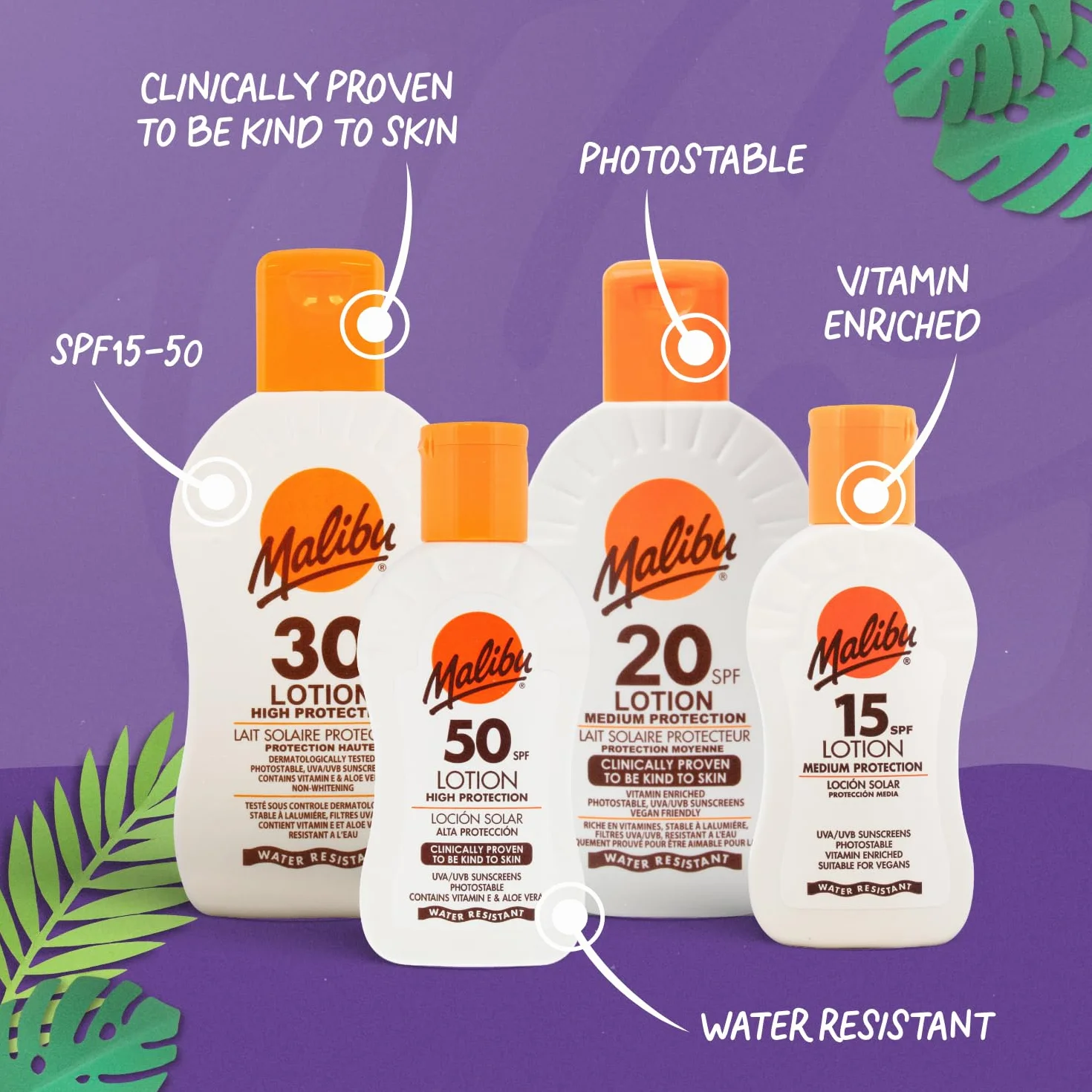 Malibu Zonnebrand Lotion SPF 30 200 ml