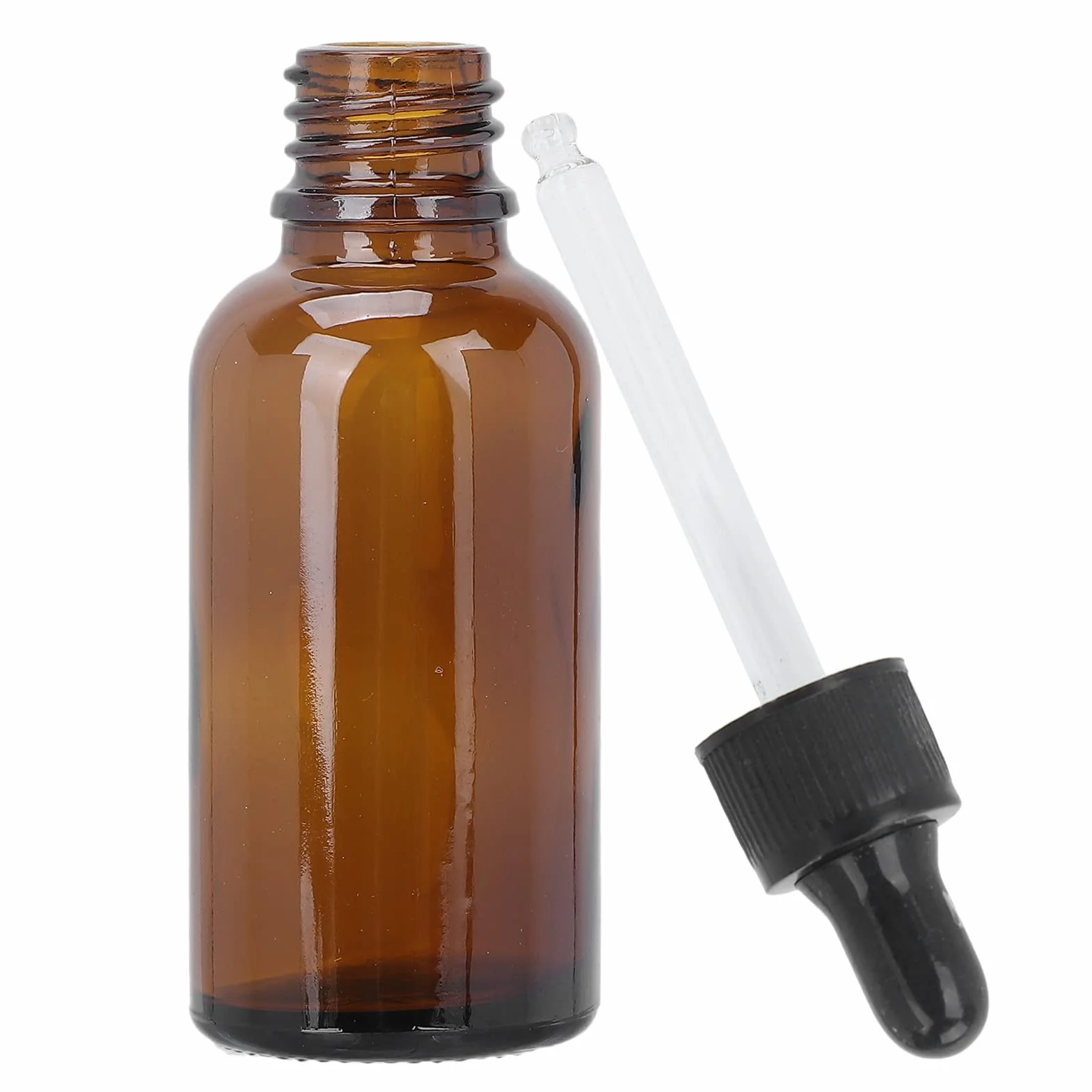 Sonew Pusta butelka na olejek eteryczny do wielokrotnego napełniania, 2 rozmiary brązowe mini przenośne perfumy DIY serum do twarzy perfumy zakraplacz butelka akcesoria (#2)