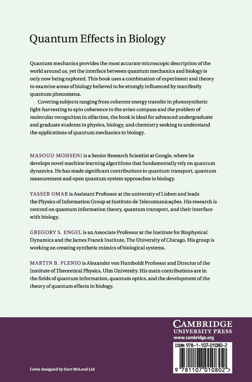 Quantum Effects in Biology
