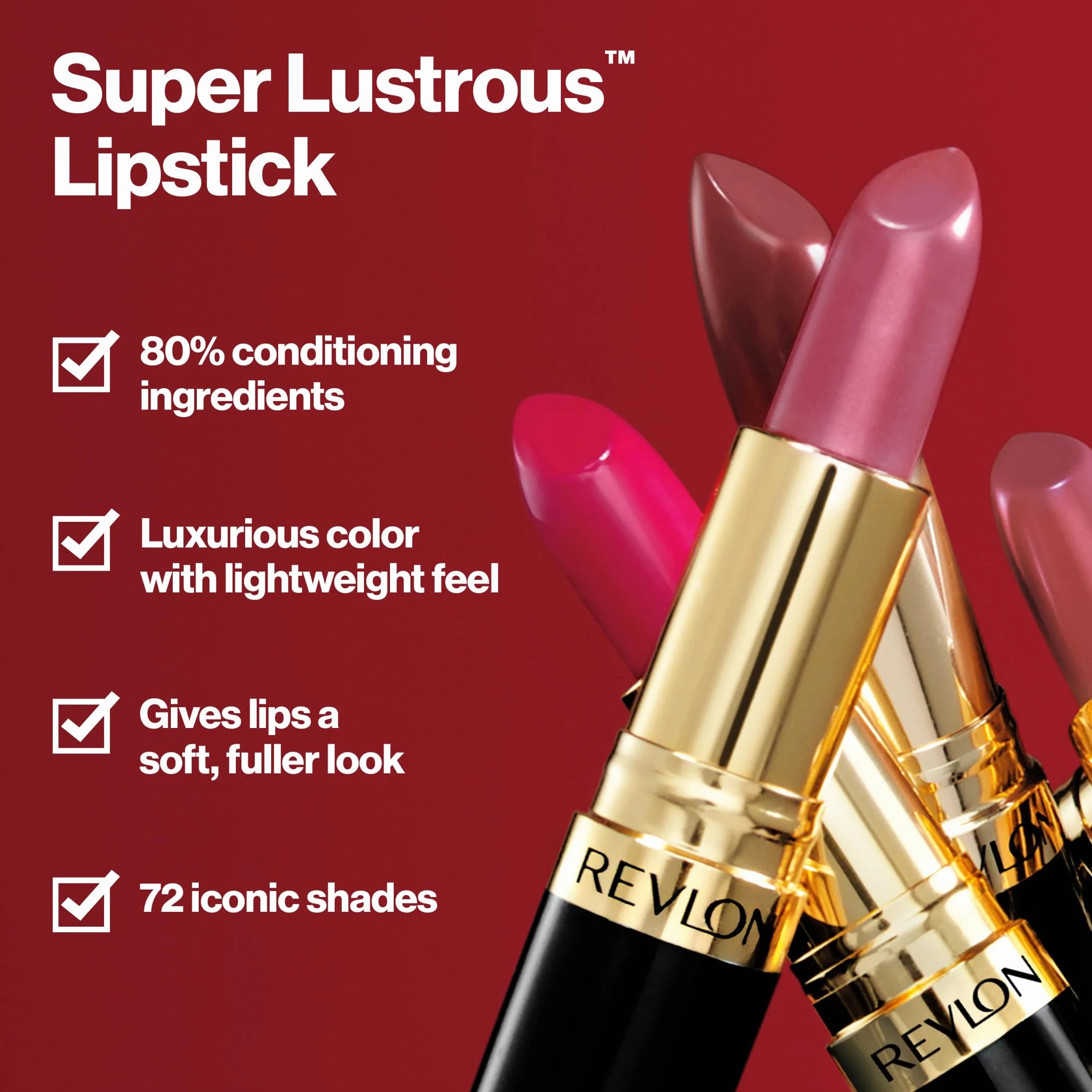Revlon Super Lustrous Szminka, 535 Rhum Raisin, 4.2 g