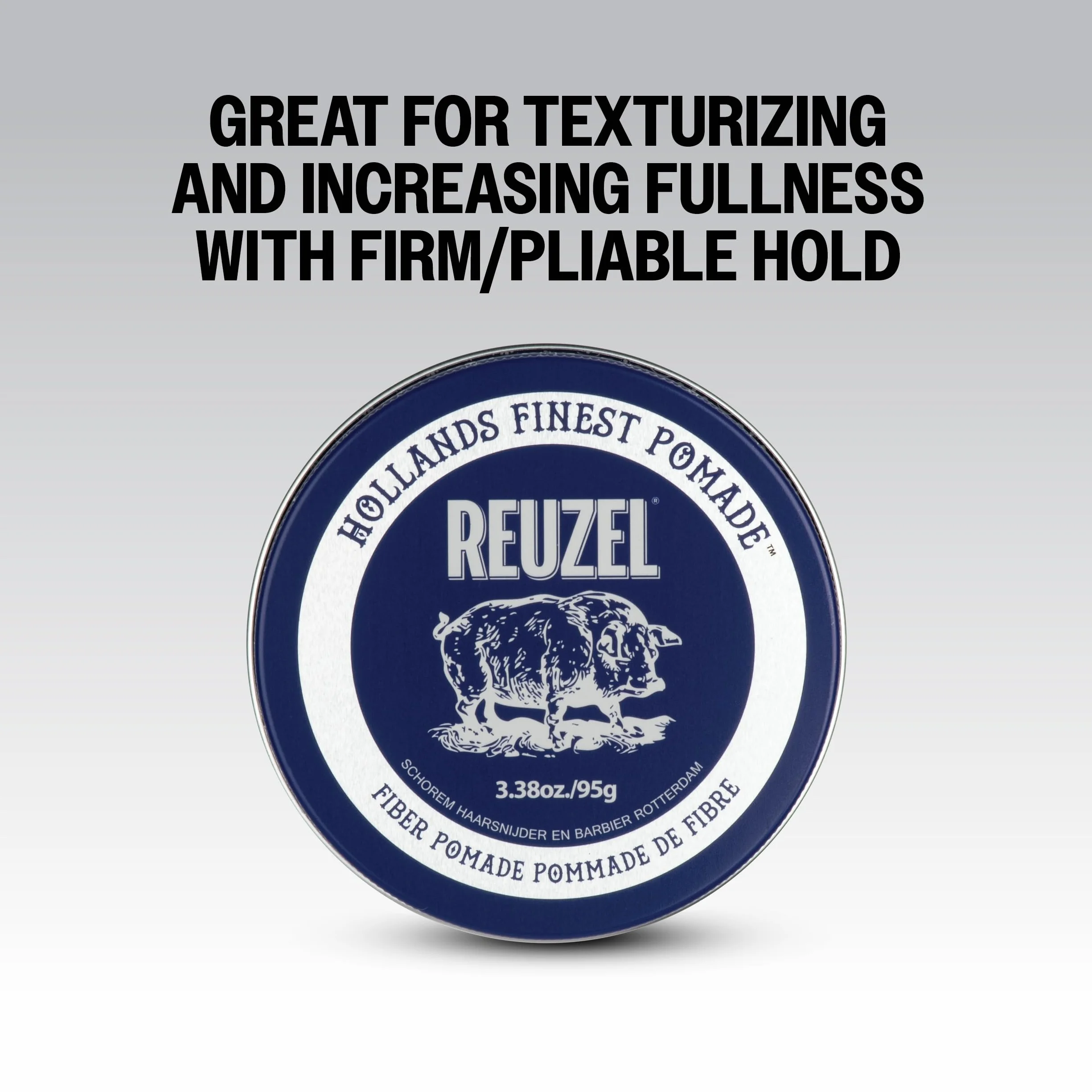 Reuzel Fiber Pomada 95 g + 35 g podróżna, lekki połysk, teksturowana