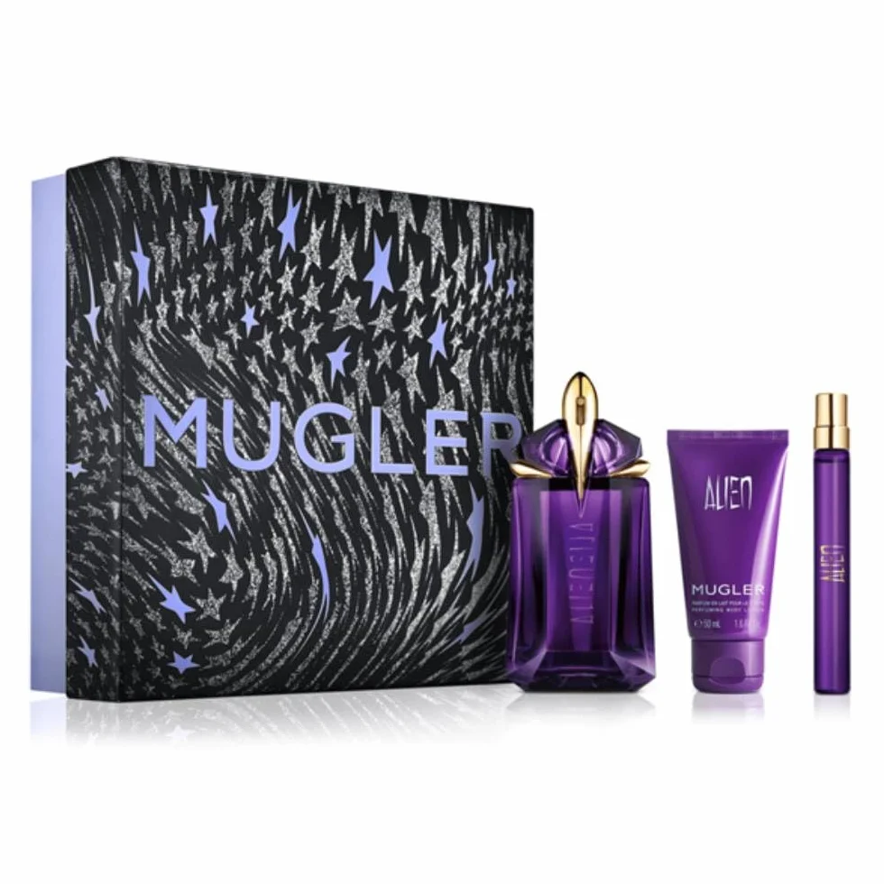 Mugler Alien woda perfumowana Set 60 ml Refill + B/L 50 ml + 10