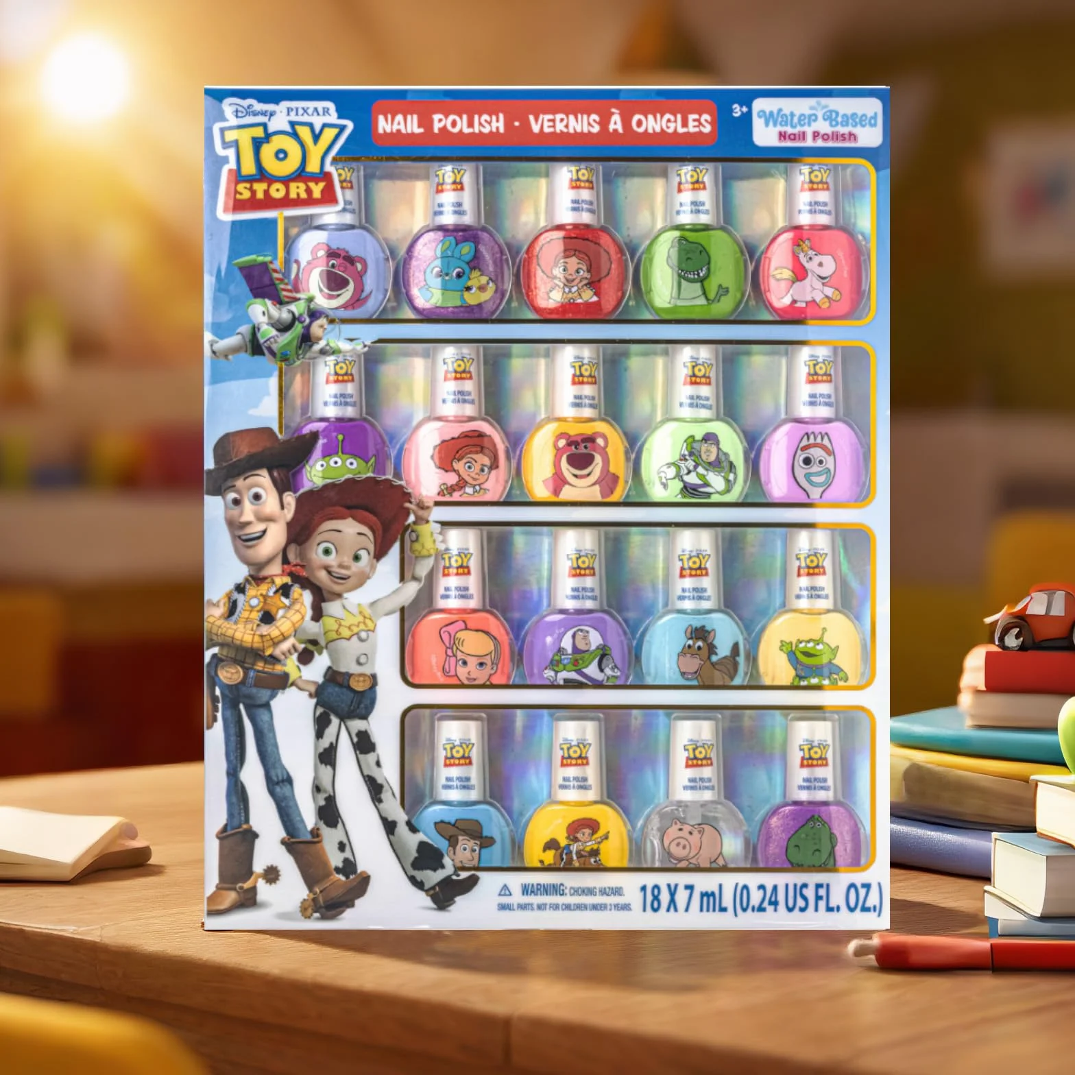 Lakier Wodny Toy Story 18 szt Szybkoschnący Dziewczynki 3+