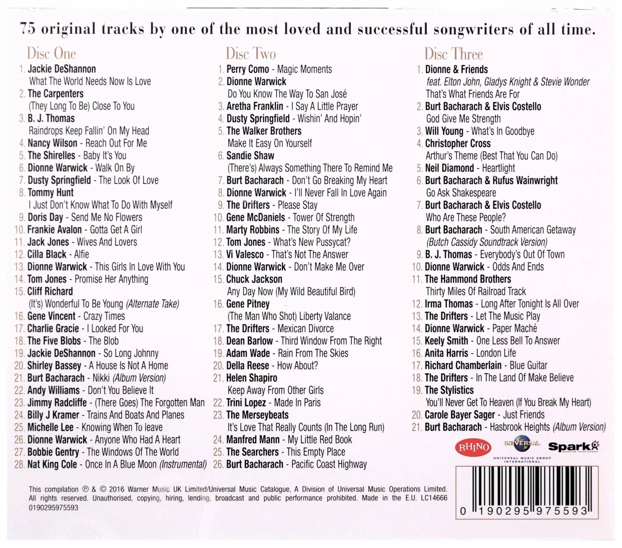 Magic Moments - The Definitive Burt Bacharach Collection