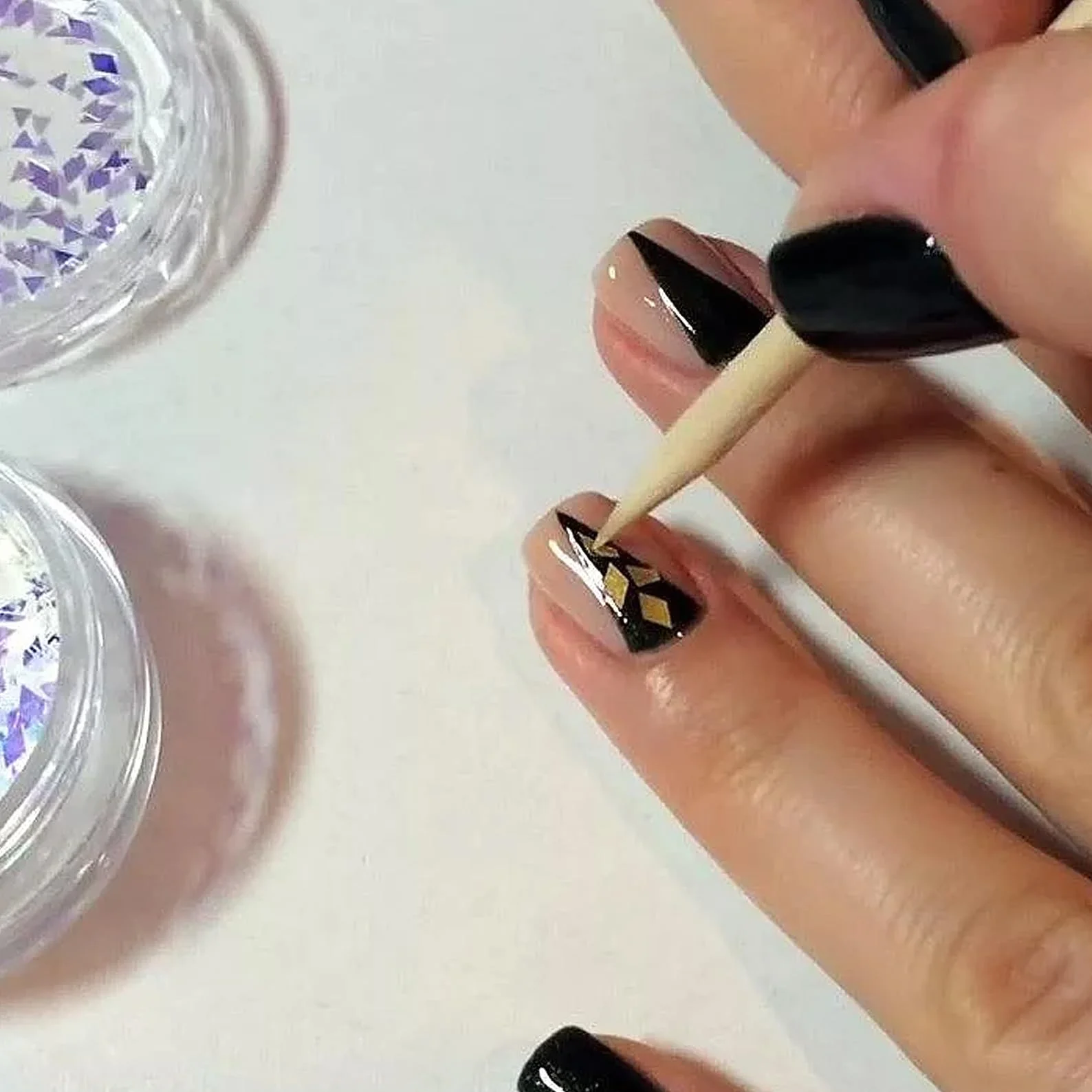 100 sztuk patyczków z drewna różanego, profesjonalne narzędzie do manicure i pedicure, wałek do paznokci, popychacz do skórek paznokci, do manicure, usuwania skórek, plam z paznokci