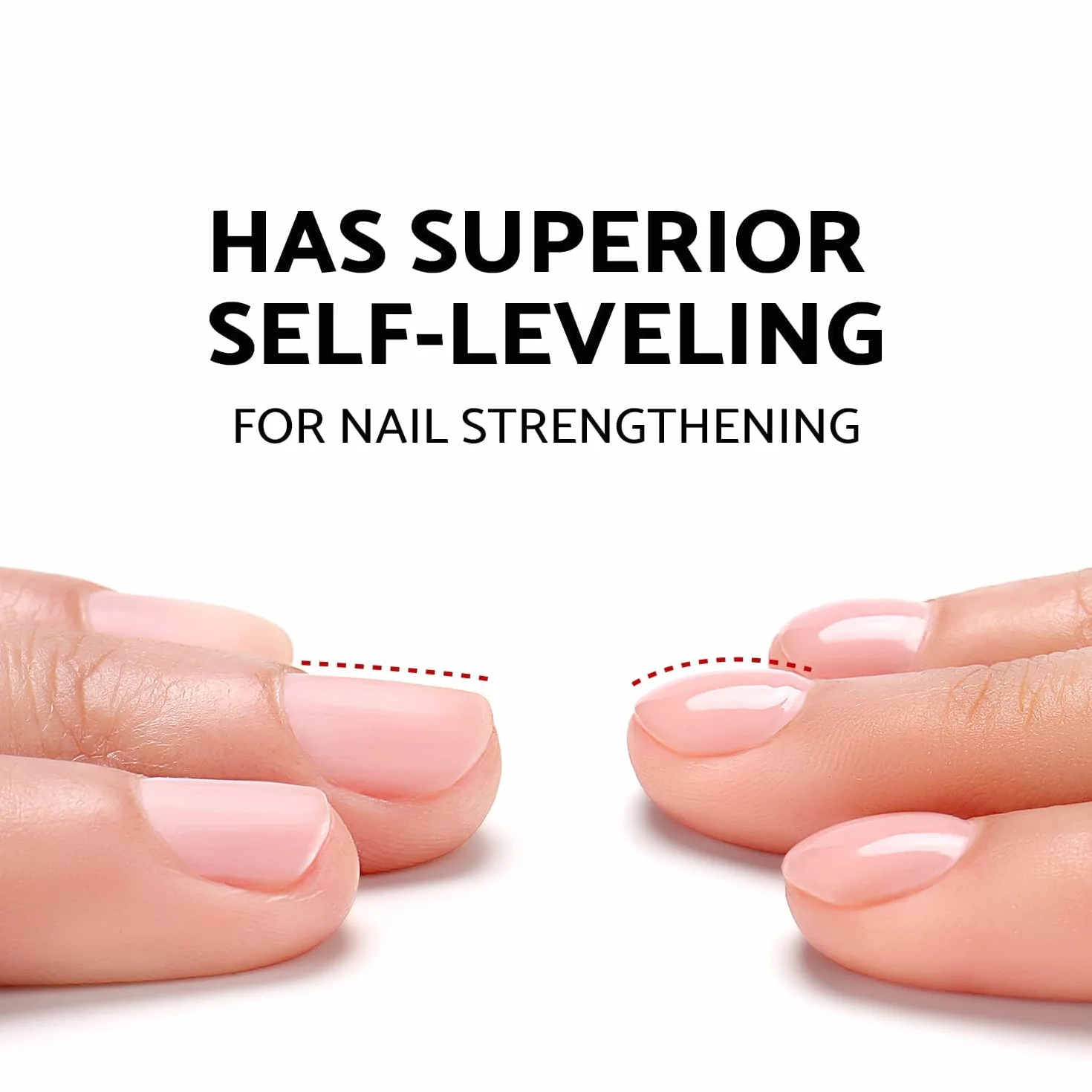 AIMEILI Rubber Base 8 ml żel samowygładzający pod paznokcie Strengthener Rhinestone Glue 5 IN 1