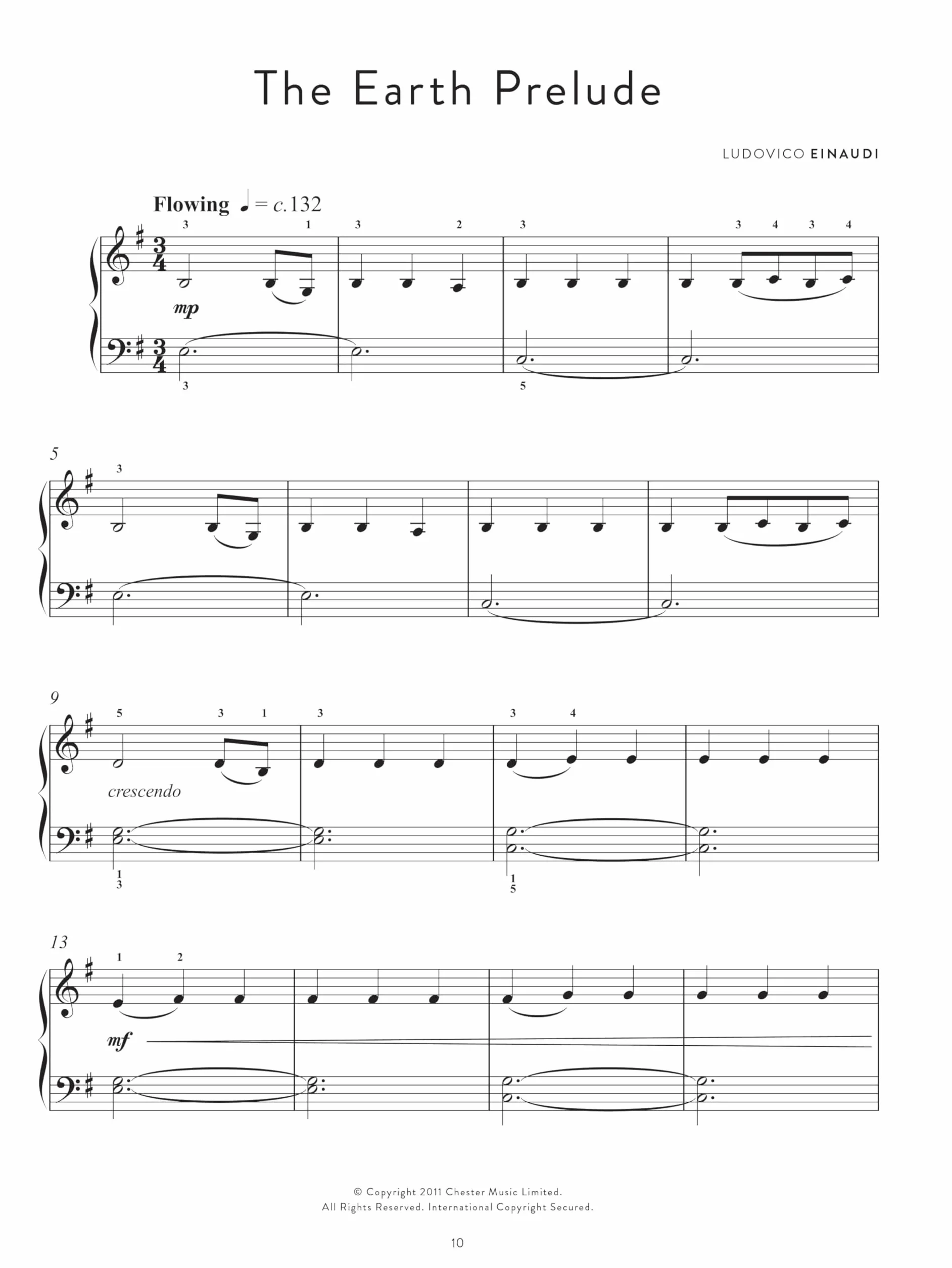 Ludovico einaudi : graded pieces for piano - preparatory to grade 2