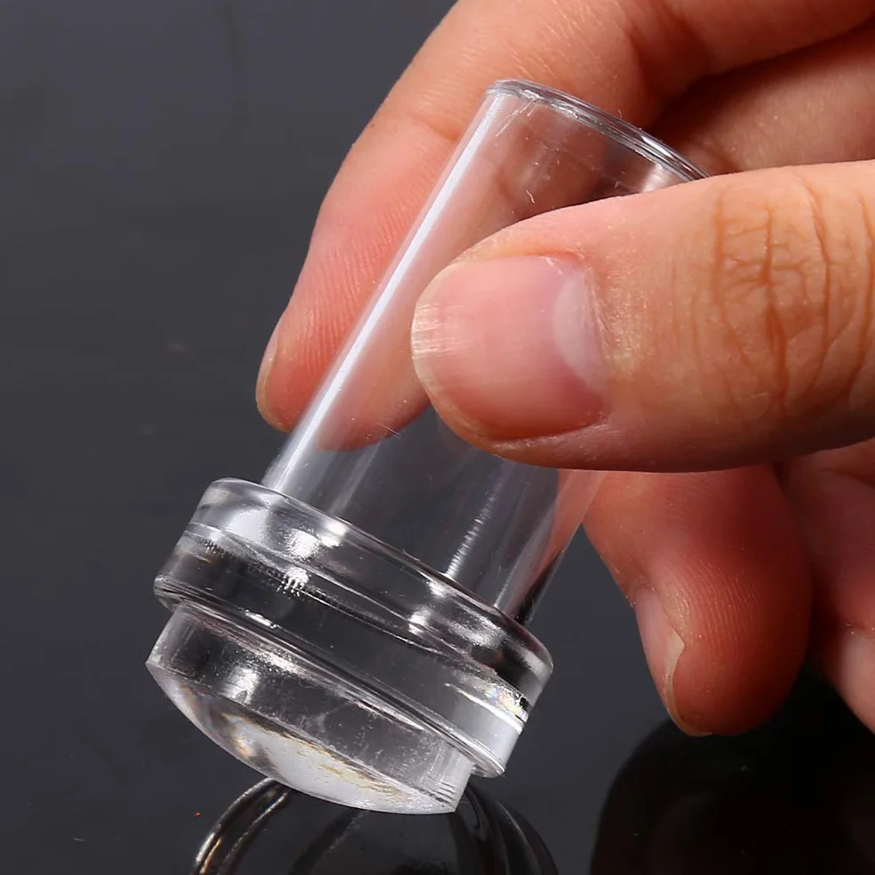 Nail Art Stamper silikonowy do paznokci zestaw narzędzi do manicure z płytą i skrobakiem