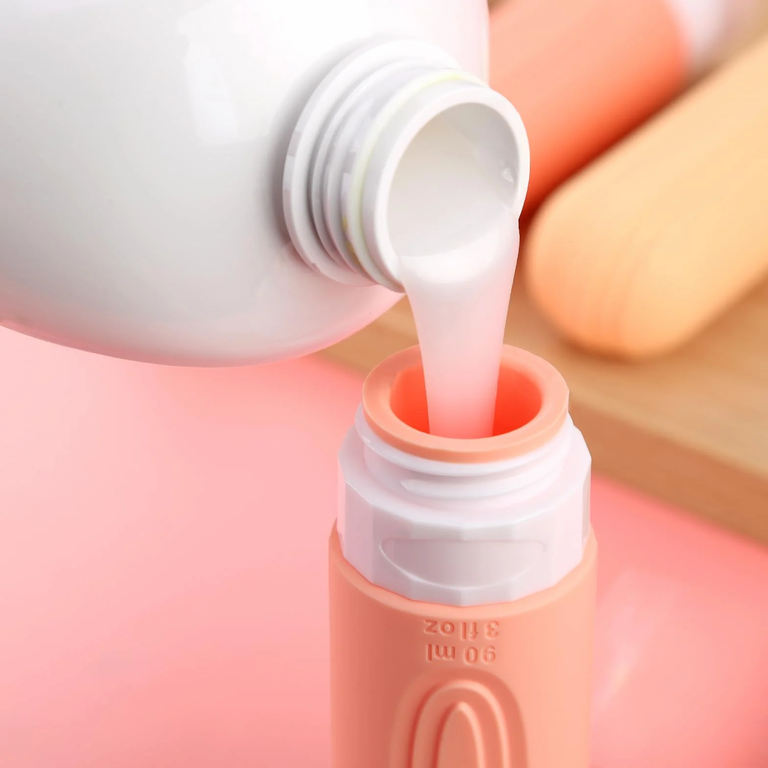 Mrsdry butelki podróżne na kosmetyki 85ml pojemniki podróżne bez BPA silikonowe ściskane akcesoria podróżne