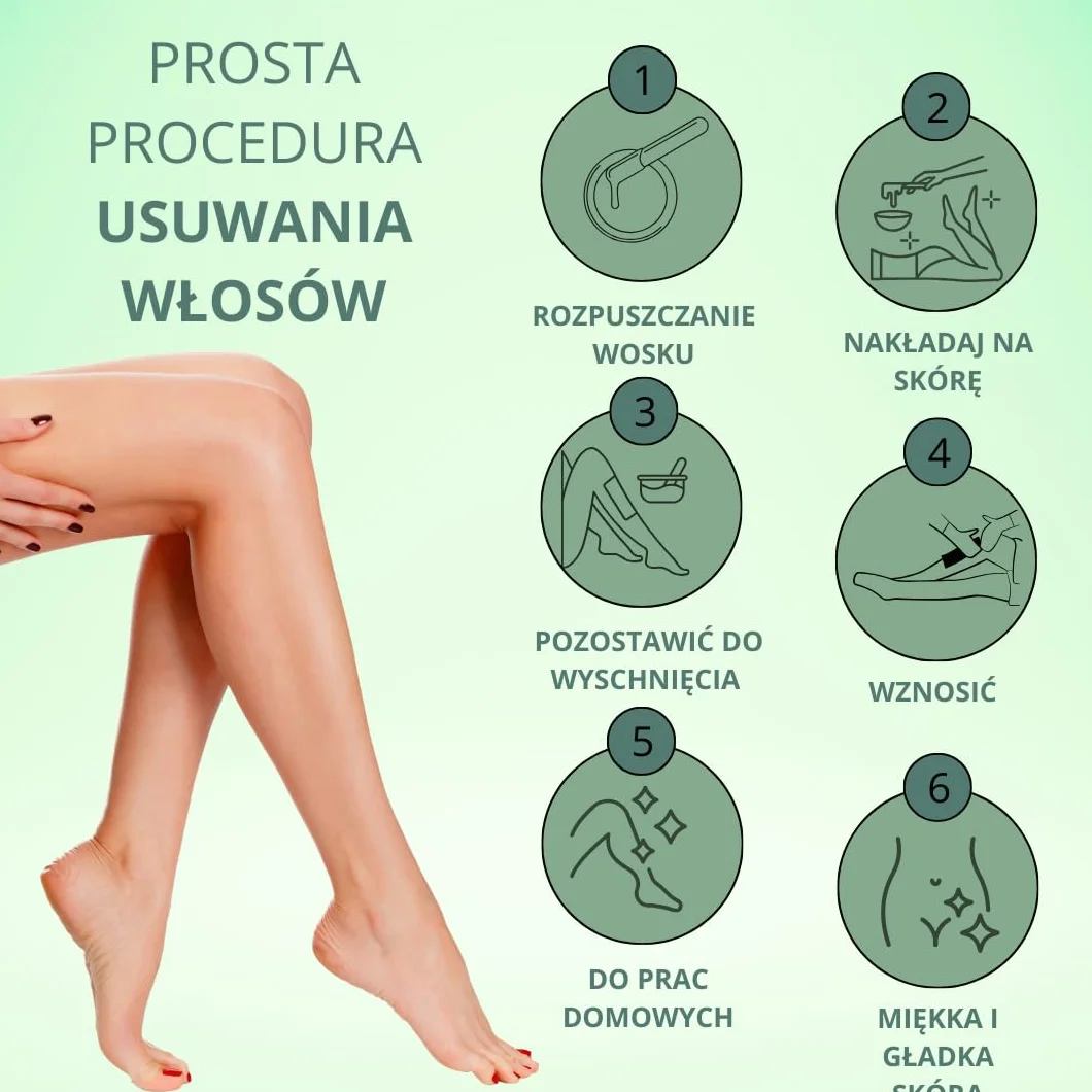Kulki wosku do depilacji ALOE VERA 800 g do twarzy i ciała