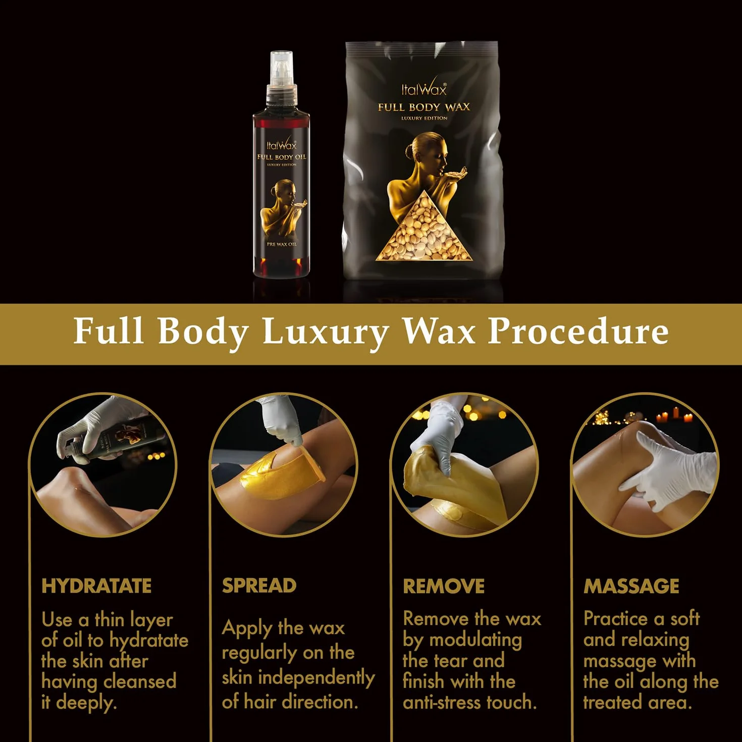 Italwax Kleopatra luksusowe koraliki gorący wosk na całe ciało 1 kg