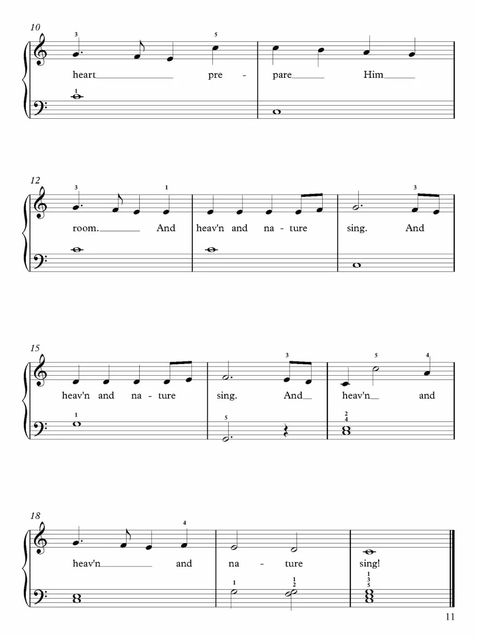 A Treasury of Christmas Songs for Solo Piano: For Beginner & Intermediate Level