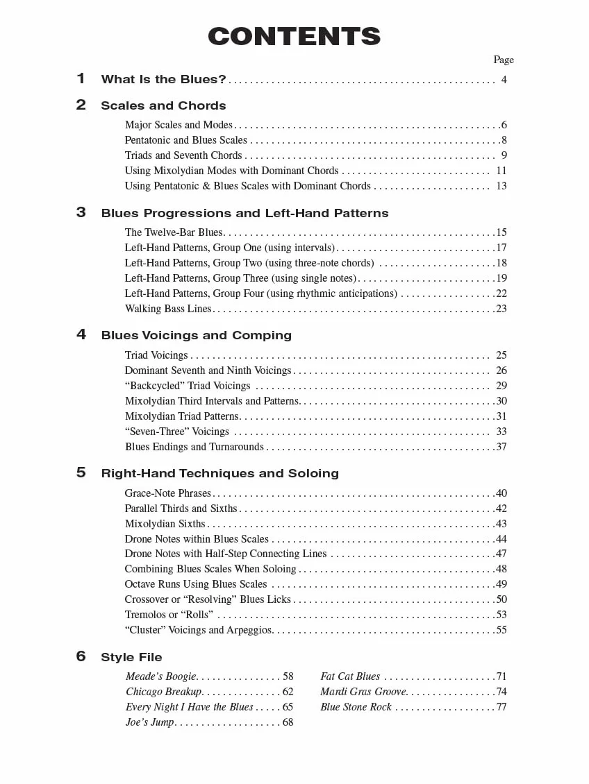 Blues piano piano +enregistrements online: Hal Leonard Keyboard Style Series