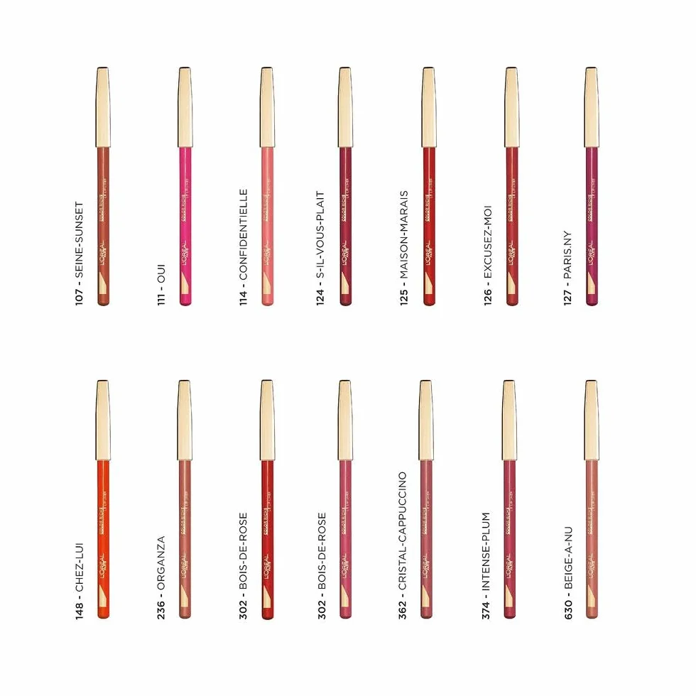 L'OREAL PARIS COLOR RICHE Lip Liner do ust Konturówka do ust 302 Bois De Rose