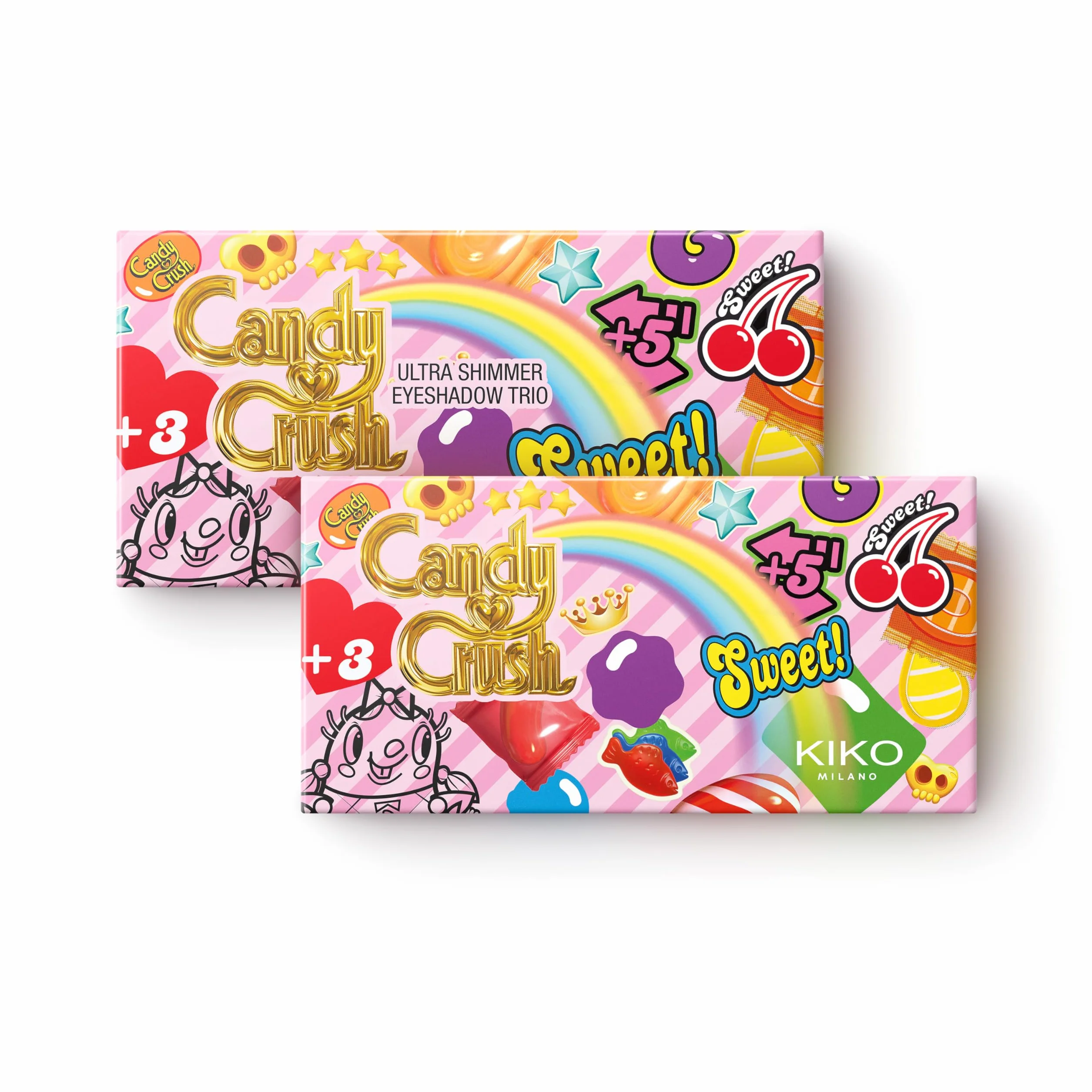 KIKO Milano Candy Crush™ Ultra Shimmer Eyeshadow Trio Paleta 3 Cieni