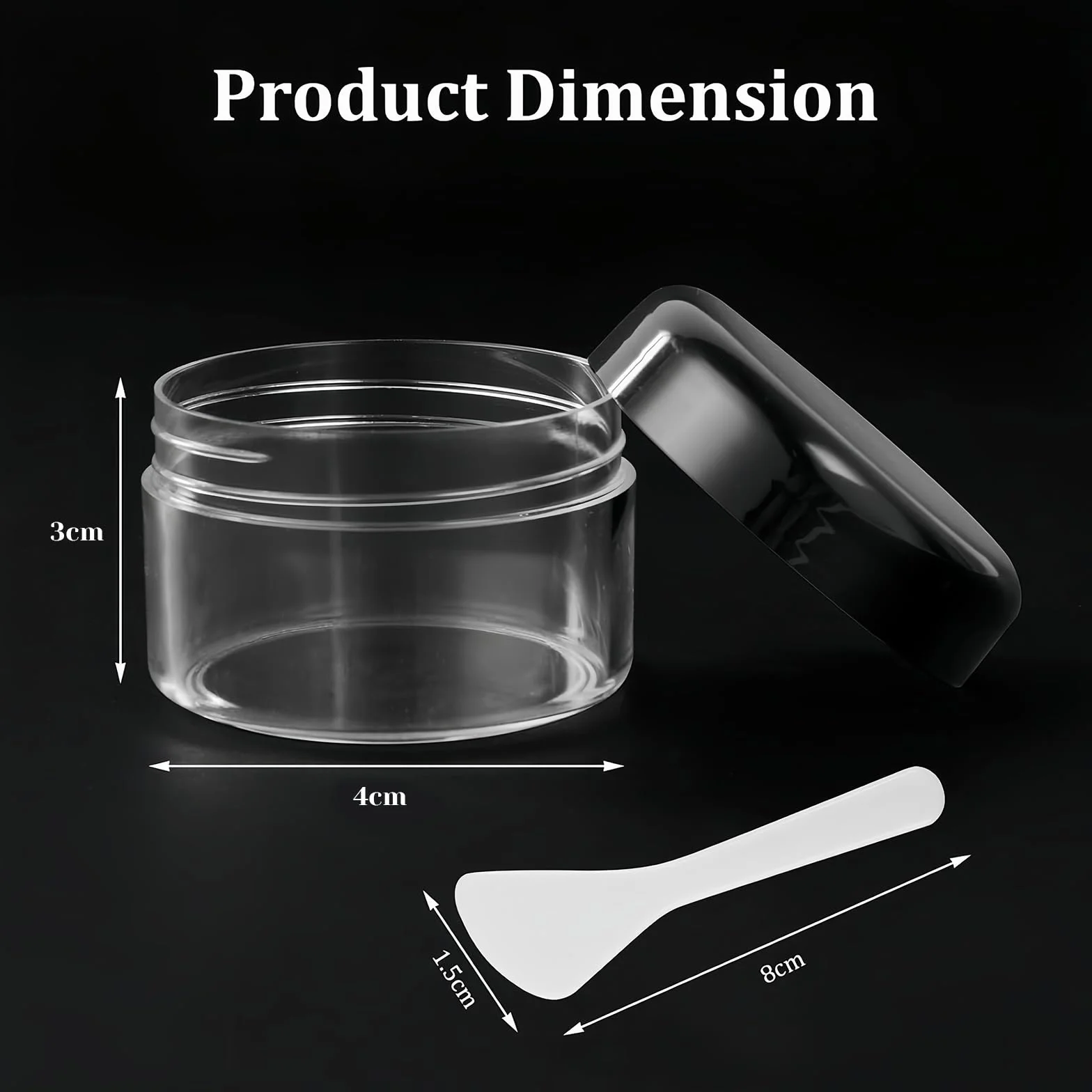 Flintronic Plastikowy słoik kosmetyczny 12 szt. 20 ml