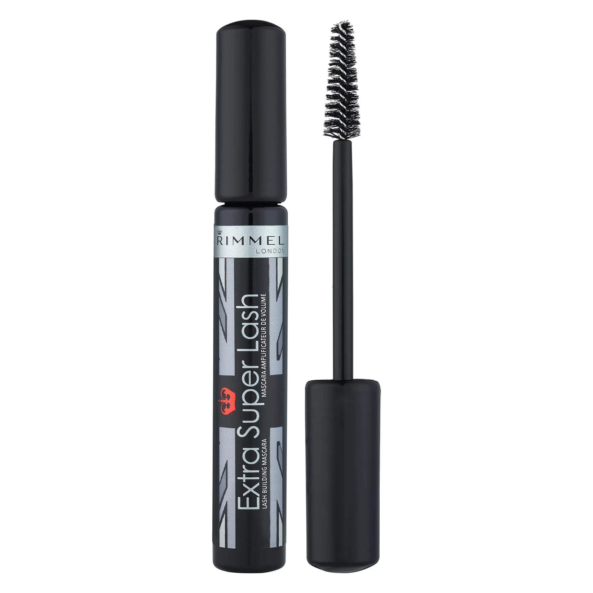 Rimmel Extra Super lash pogrubiający tusz do rzęs, długotrwała formuła wzbogacona o witaminę E – Black