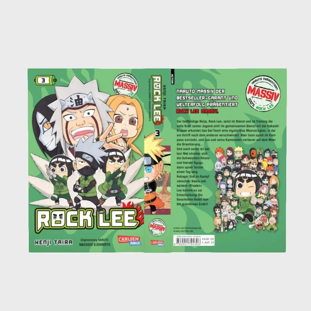 Rock Lee Massiv 3: Der NARUTO-Spin-off als Massiv-Ausgabe | NARUTO MASSIV der Bestseller-Garant und Welterfolg präsentiert ROCK LEE MASSIV.