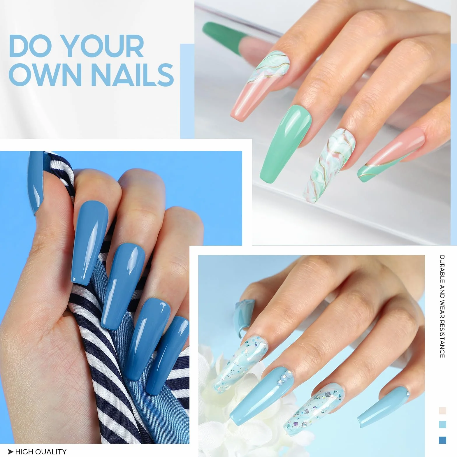 Coscelia Primer i Top coat Półtrwały zestaw lakierów do paznokci 2x10 ml