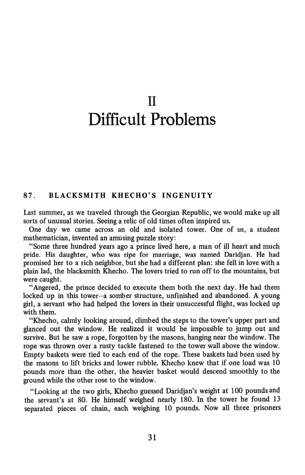 The Moscow Puzzles: 359 Mathematical Recreations