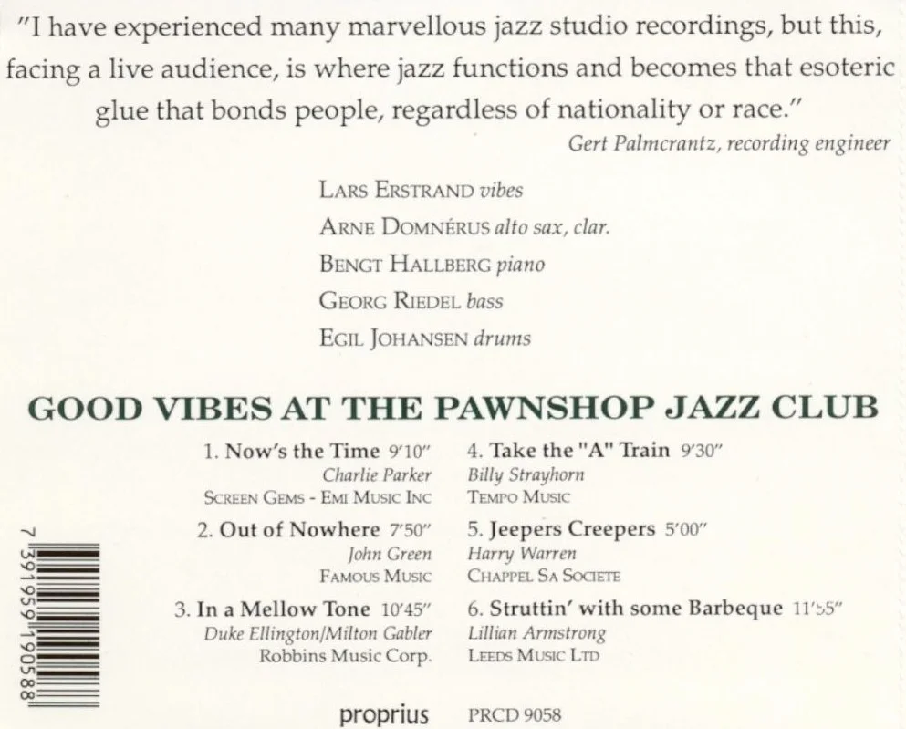 Jazz At The Pawnshop Vol. 3