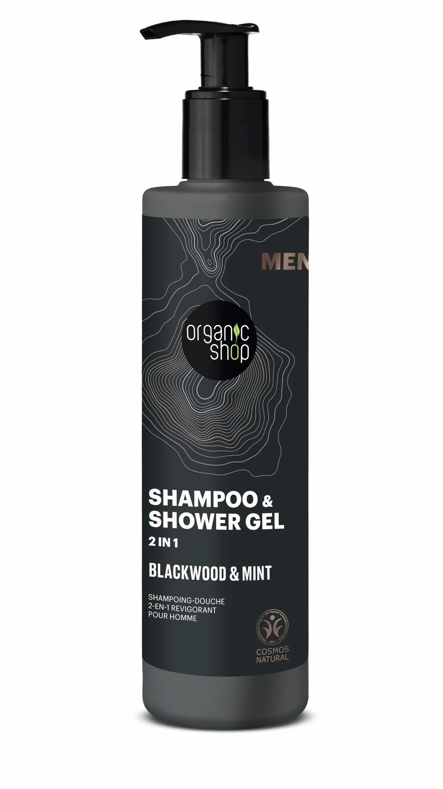 ORGANIC SHOP Szampon i Żel Prysznicowy 2 w 1 Korteza Dębowa i Miętowa 280 ml