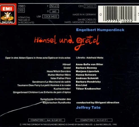 Hansel And Gretel Jeffrey Tate