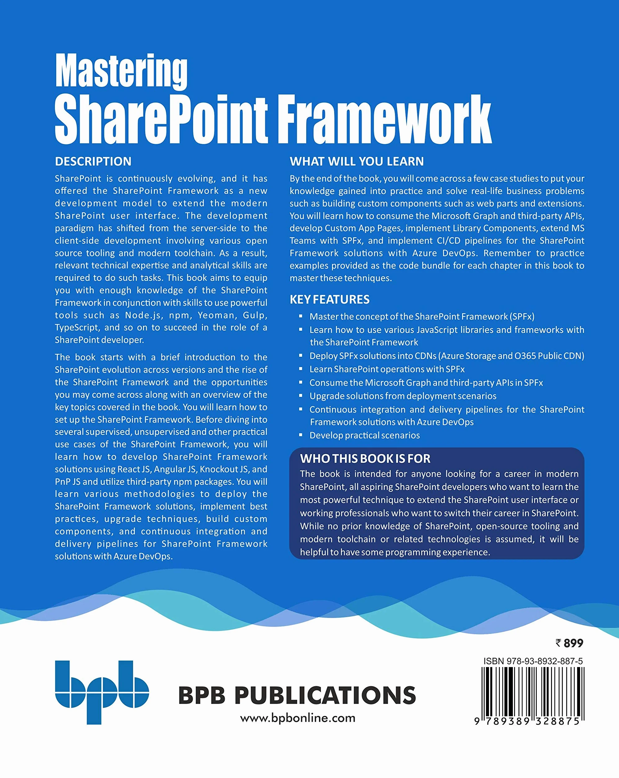 Mastering Sharepoint Framework: Master the SharePoint Framework Development with Easy-to-Follow Examples (English Edition)