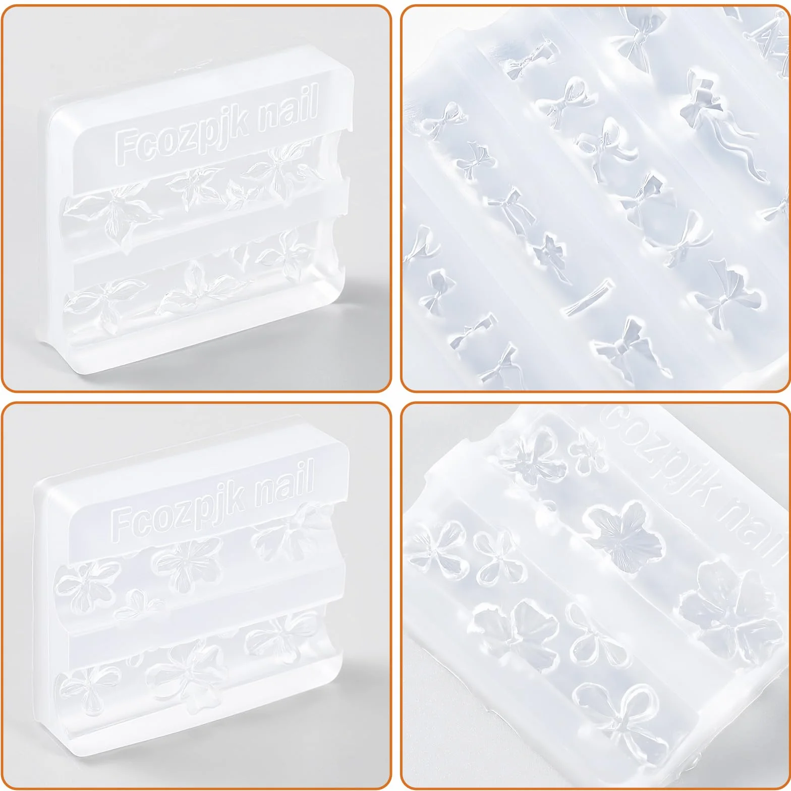 3 sztuki 3D żelowe zdobienia paznokci silikonowe formy kwiatowe formy silikonowe formy do odlewania kwiatów szablon do paznokci kwiat zawieszki do paznokci lilie kwiaty wiśni szablony do paznokci