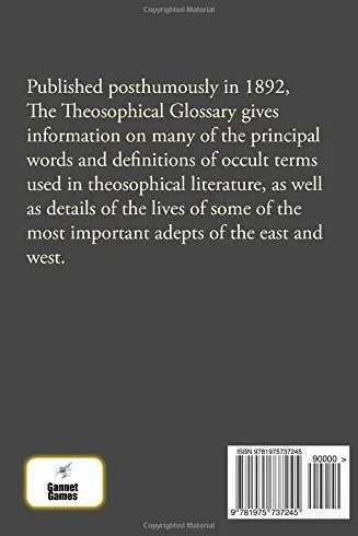 The Theosophical Glossary