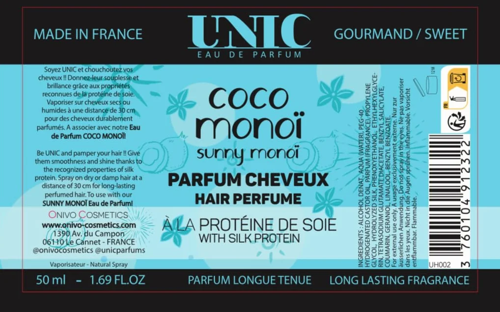 UNIC Perfumy do włosów, Coco Monoi, 50 ml