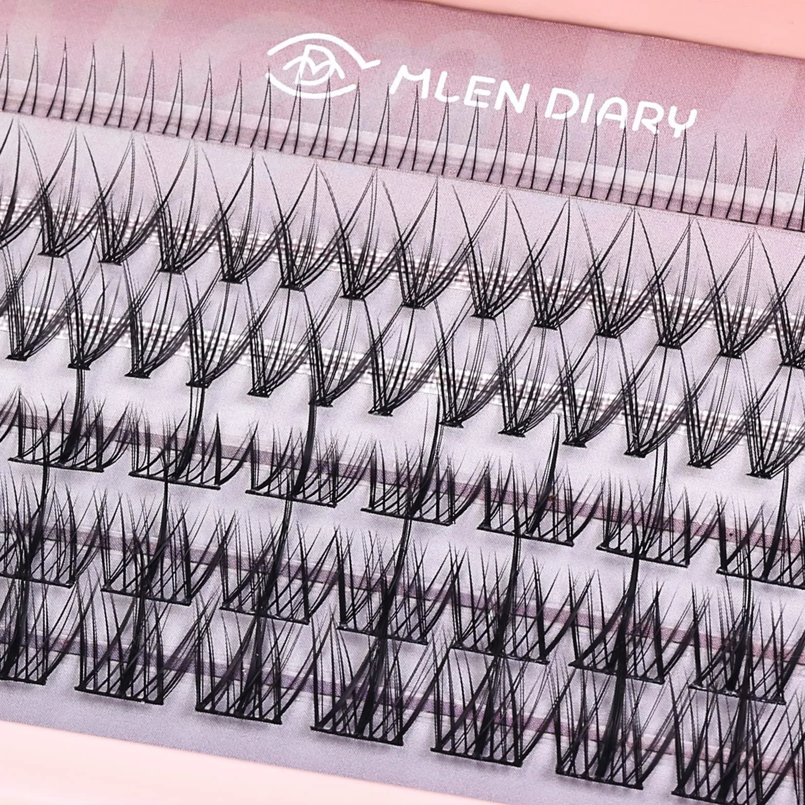 Mlen Diary Cluster Lashes mieszane 3 typy 56 szt. kamelii Lash Bottom Lashes z klejem