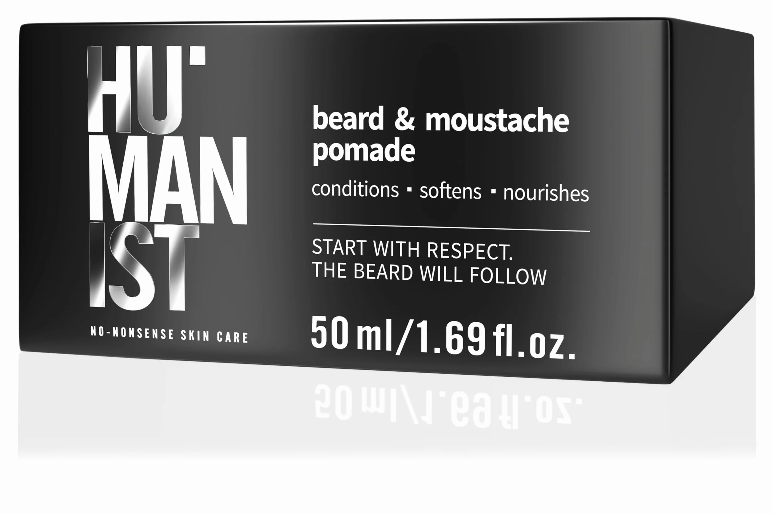 Humanist Defining Beard & Mustache Pomade – zmiękcza – odżywia – naturalne składniki – wegańskie – 50 ml