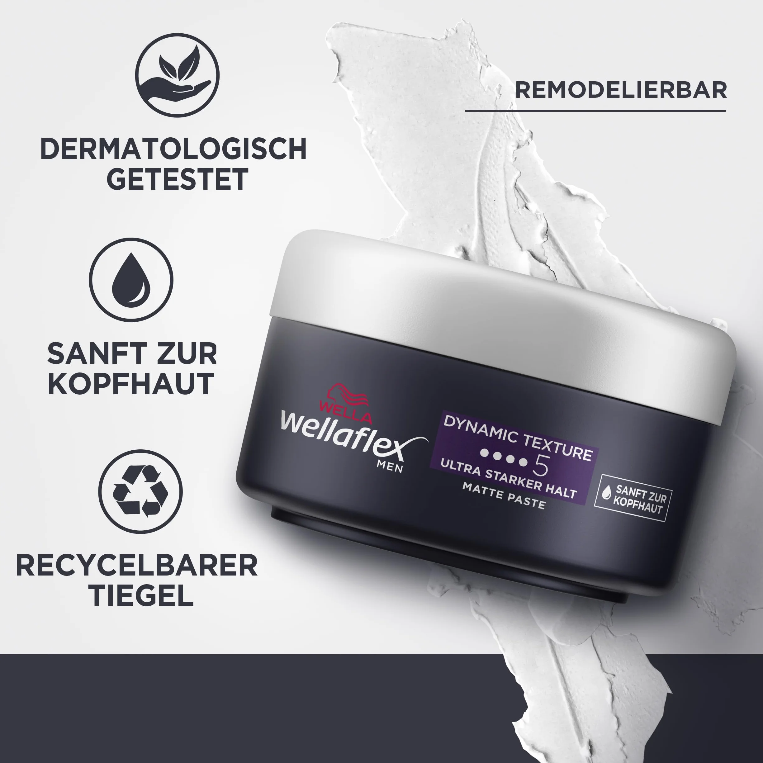 Wellaflex Men Dynamic Texture Żel do Włosów 75 ml