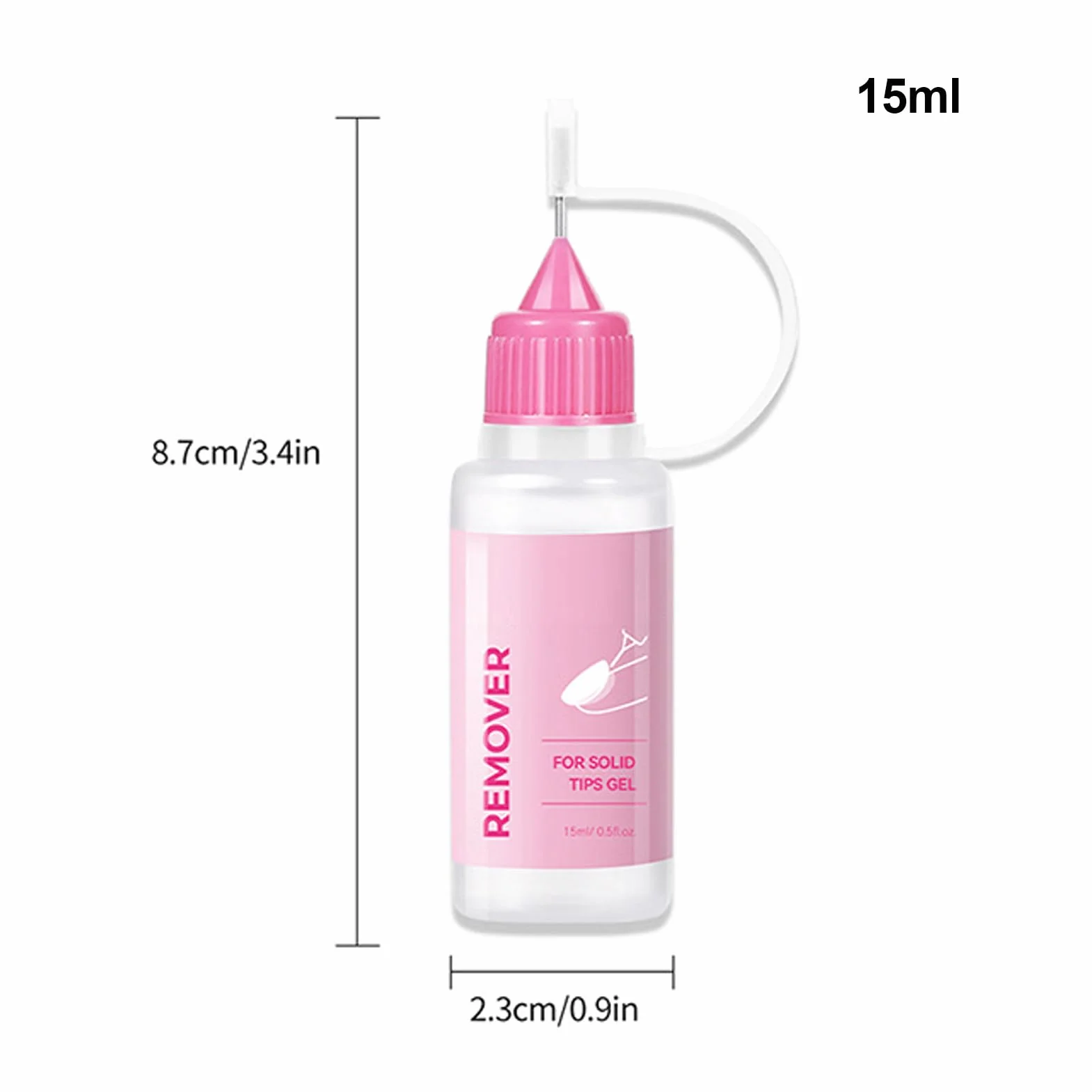 Nail Remover – 15ml Press on Glue Remover, Chip-Resistant Professional Dissolver Gel, Easy to Use Manicure Tool, Youth Friendly Nail Repair Accessory for Bridal Travel Home