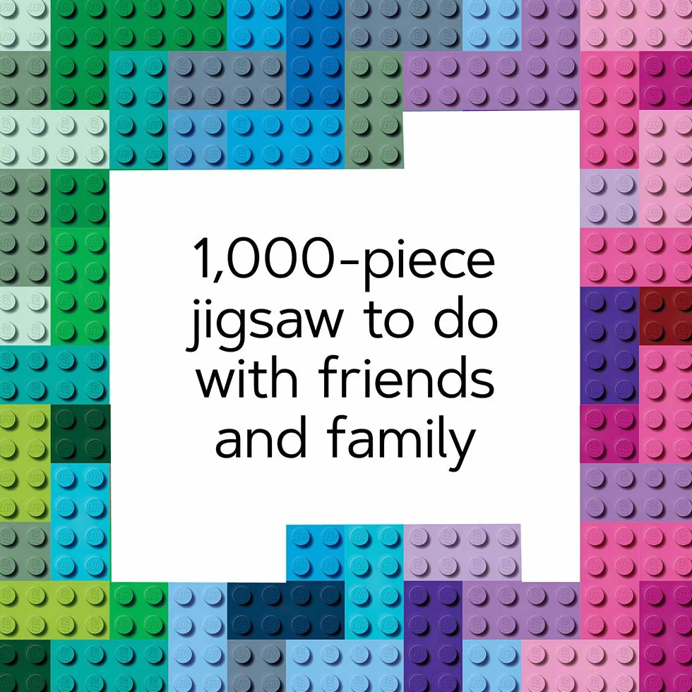 LEGO® Rainbow Bricks Puzzle. 1000 Pieces