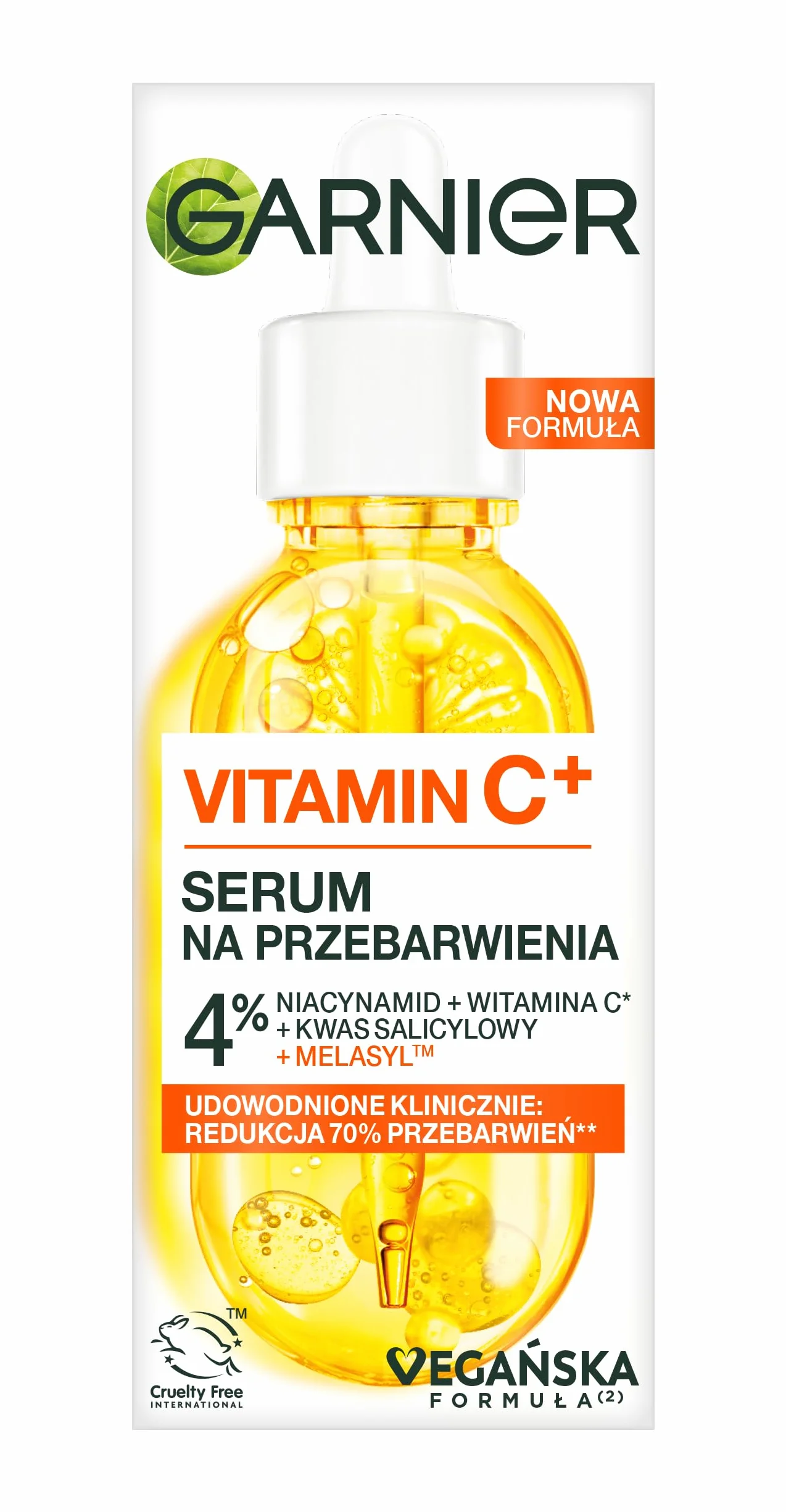 Garnier Vitamin C Serum na Przebarwienia z Witaminą C, Niacynamidem i Kwasem Salicylowym, 30 ml