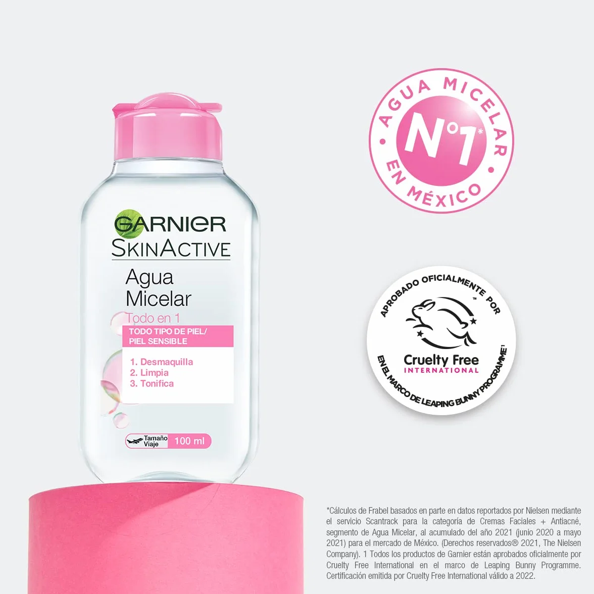 GARNIER kosmetyk do pielęgnacji skóry, Agua Micelar 100Ml, 100 ml