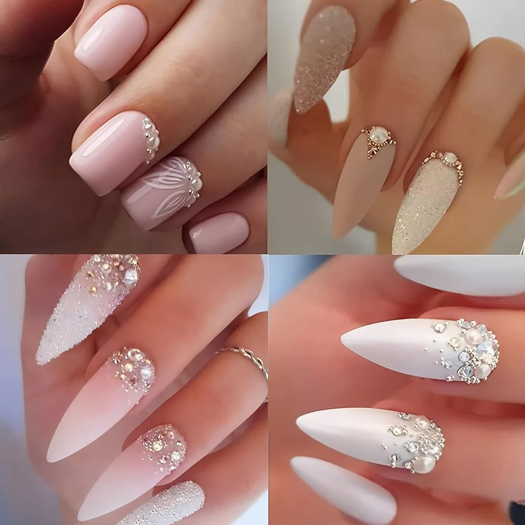 Koraliki do paznokci ze stali nierdzewnej – małe zawieszki do zdobienia paznokci i biżuterii DIY