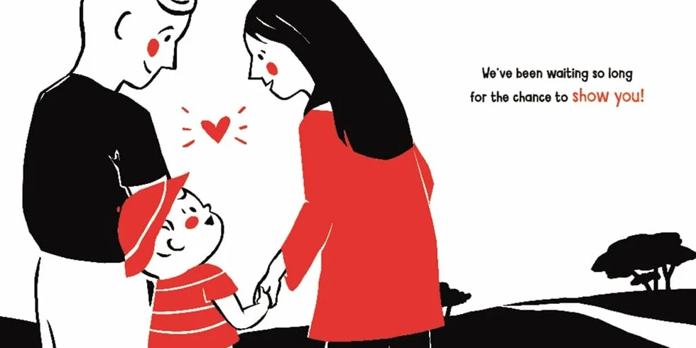 Now That You're Here: A High Contrast Book for Newborns