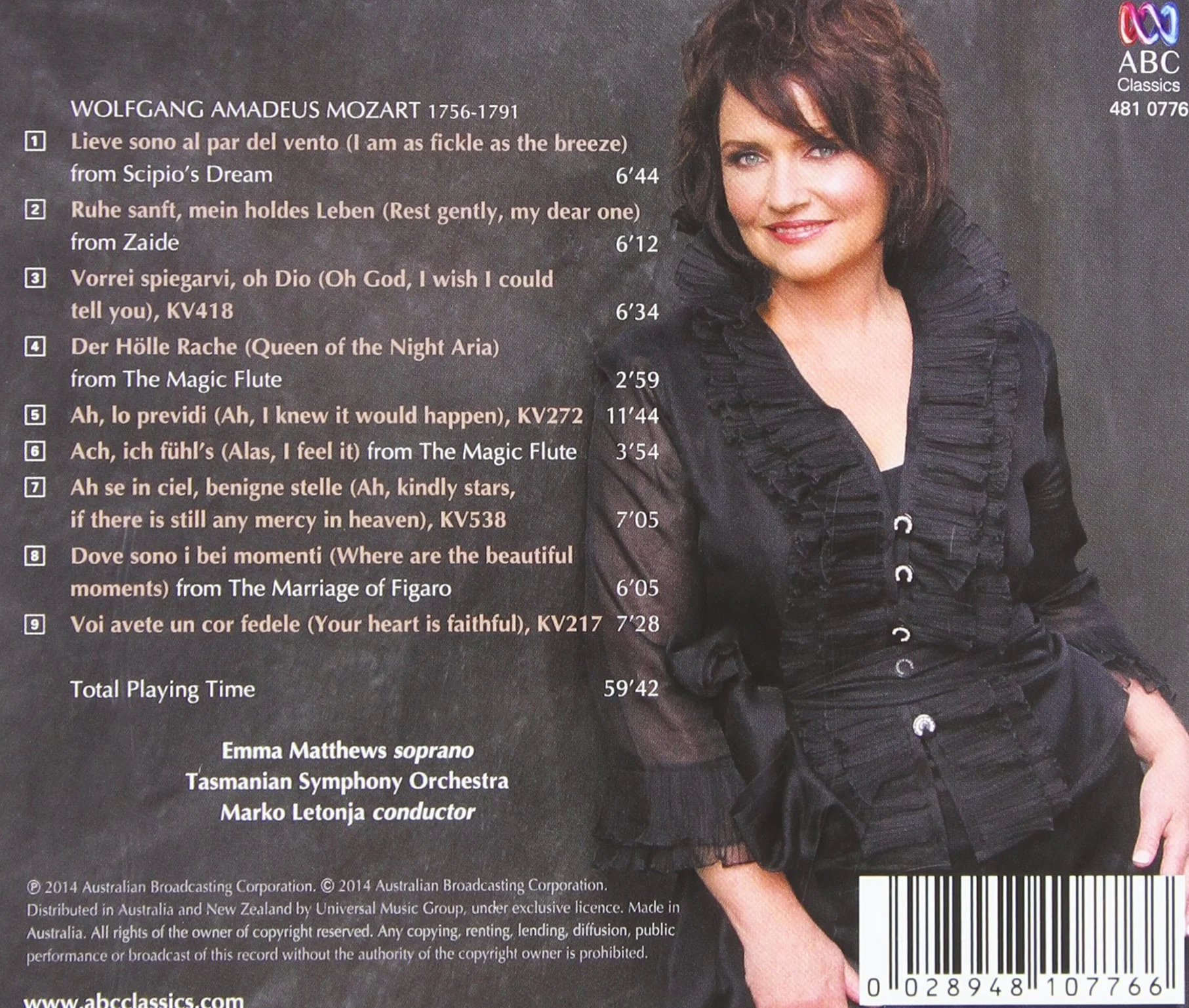 Emma Matthews: Mozart Arias