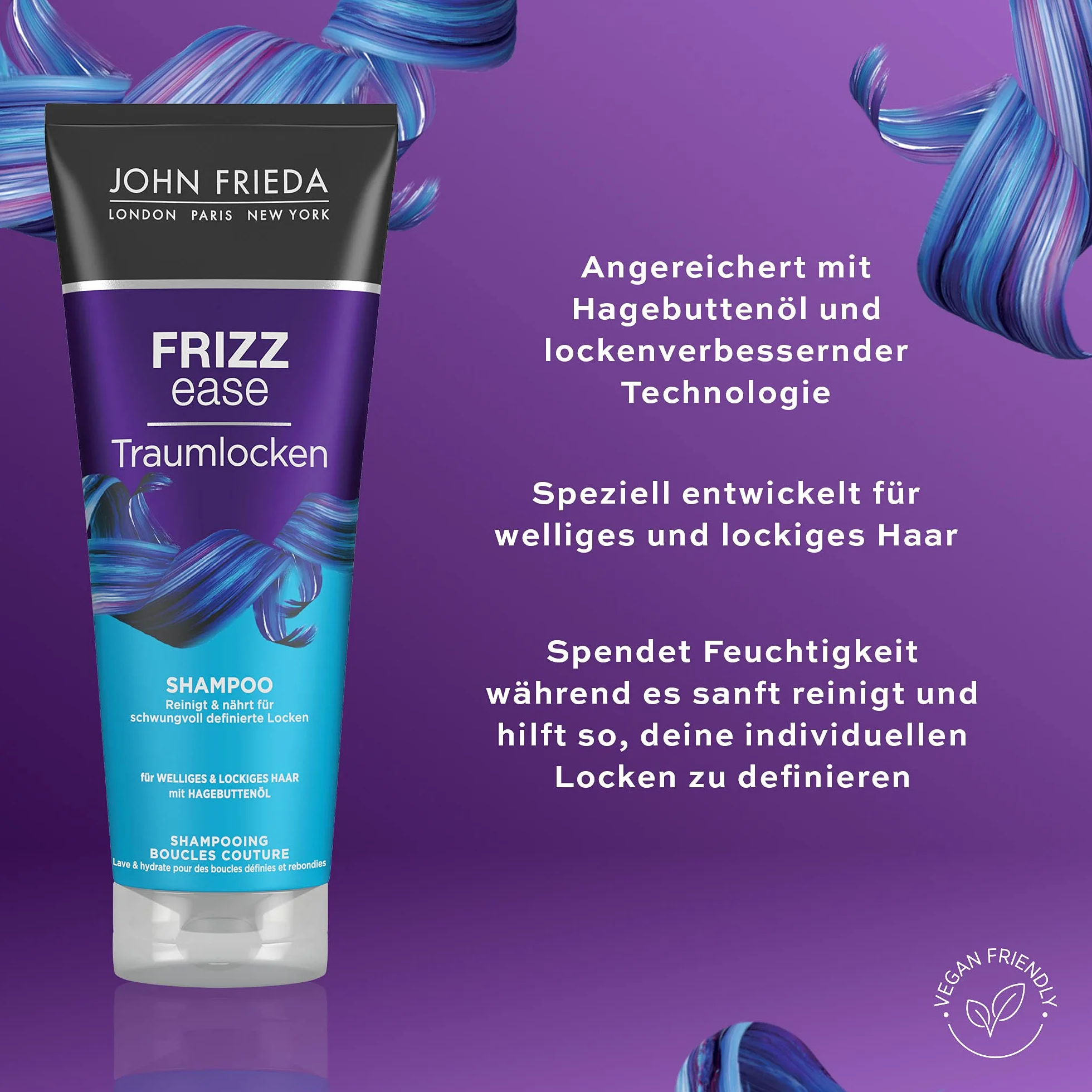 John Frieda Frizz Ease Dream Loki zestaw szampon i odżywka 250 ml do włosów falistych kręconych